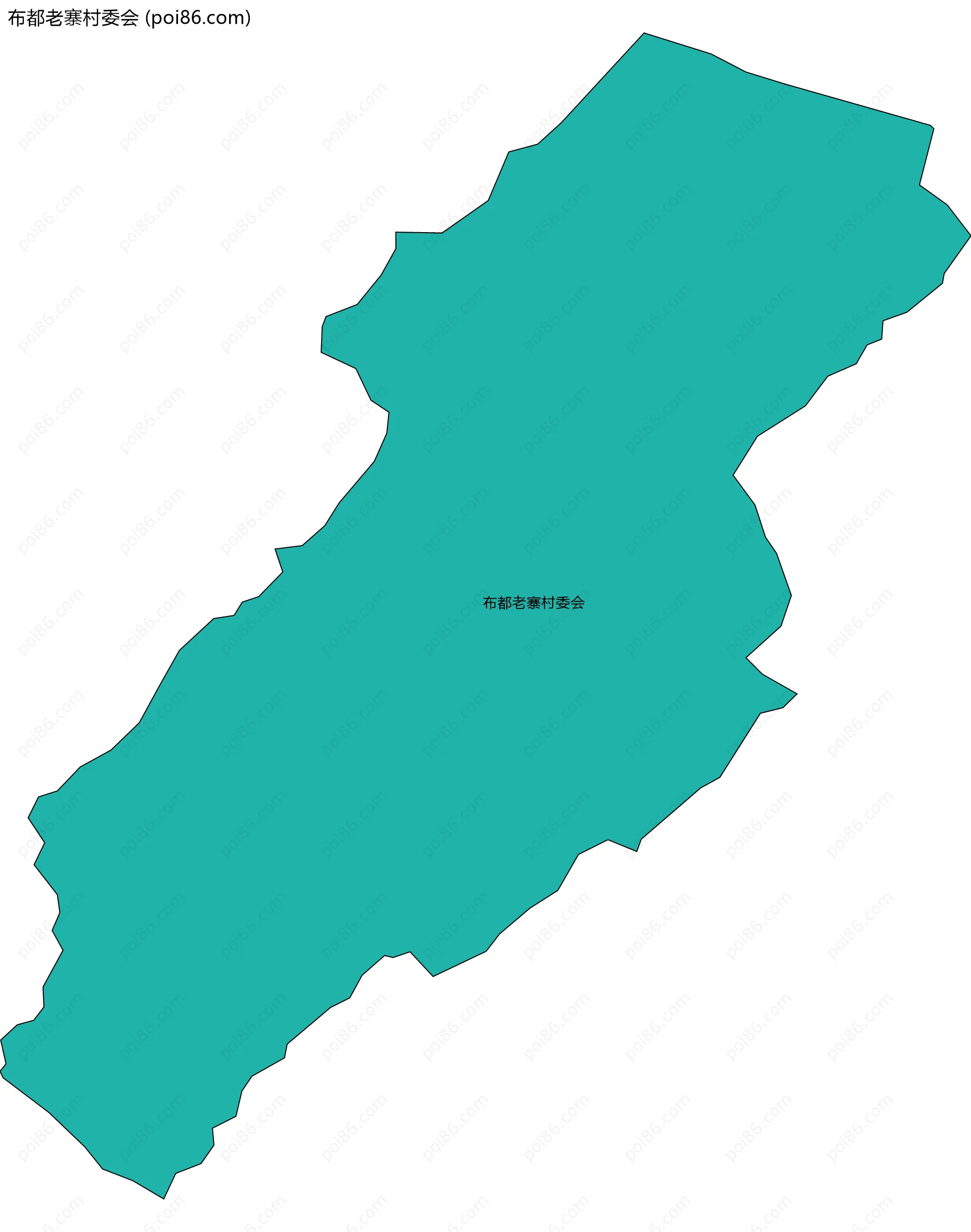 布都老寨村委会边界地图
