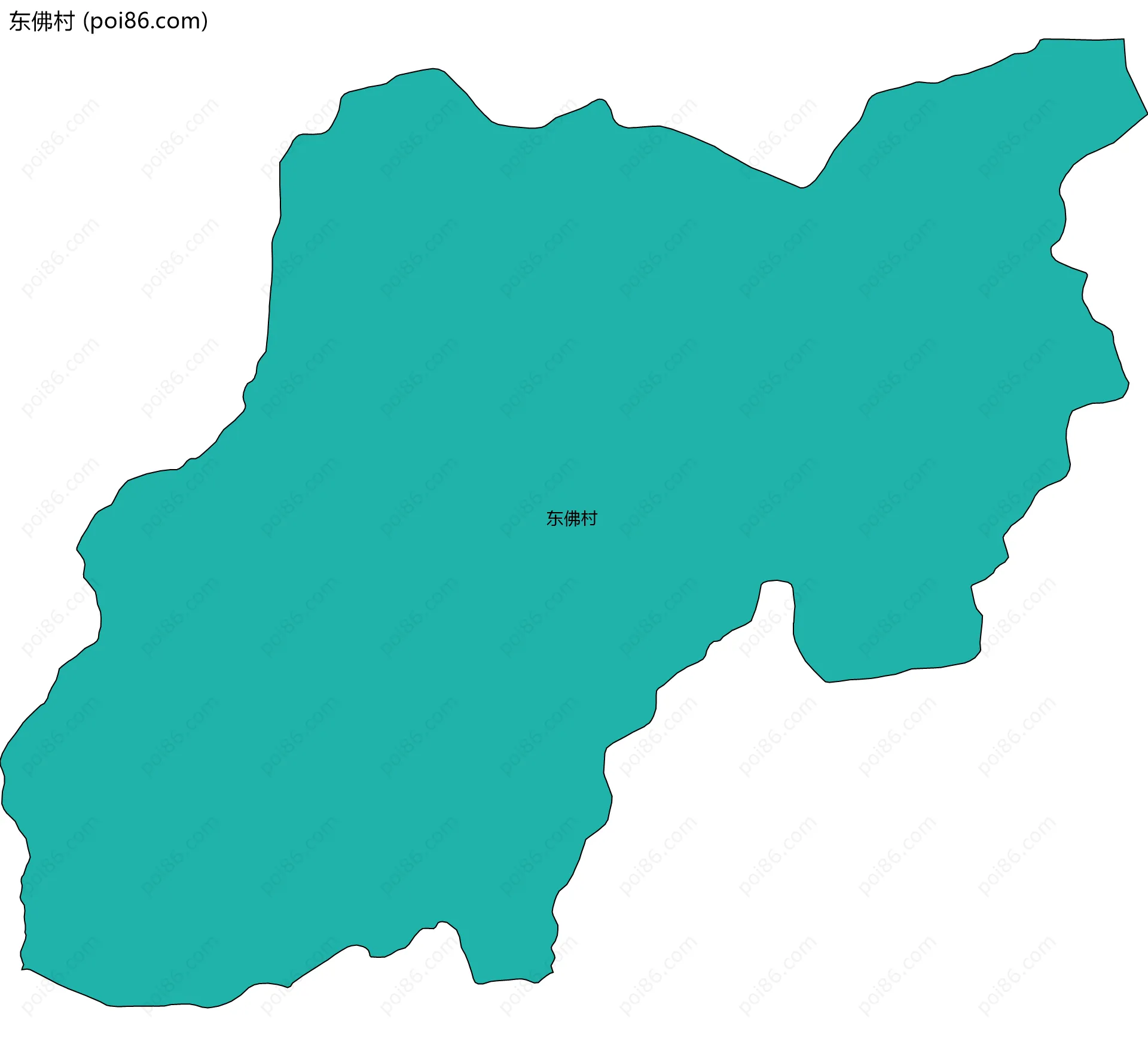 东佛村边界地图