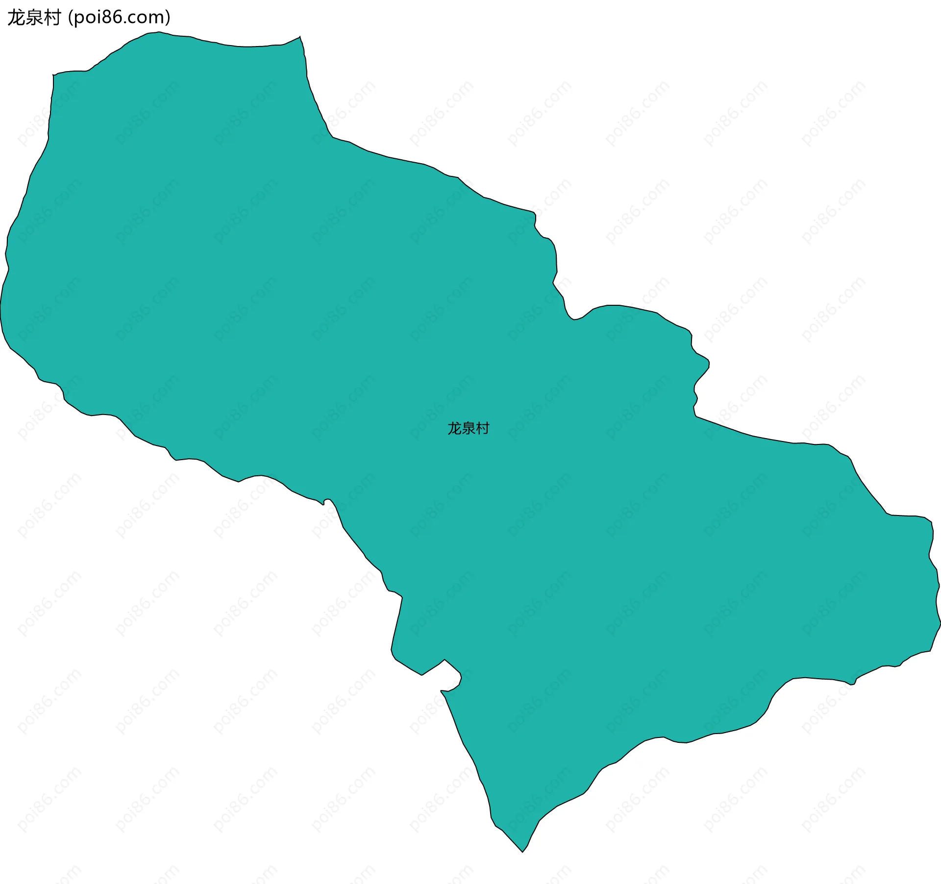 龙泉村边界地图