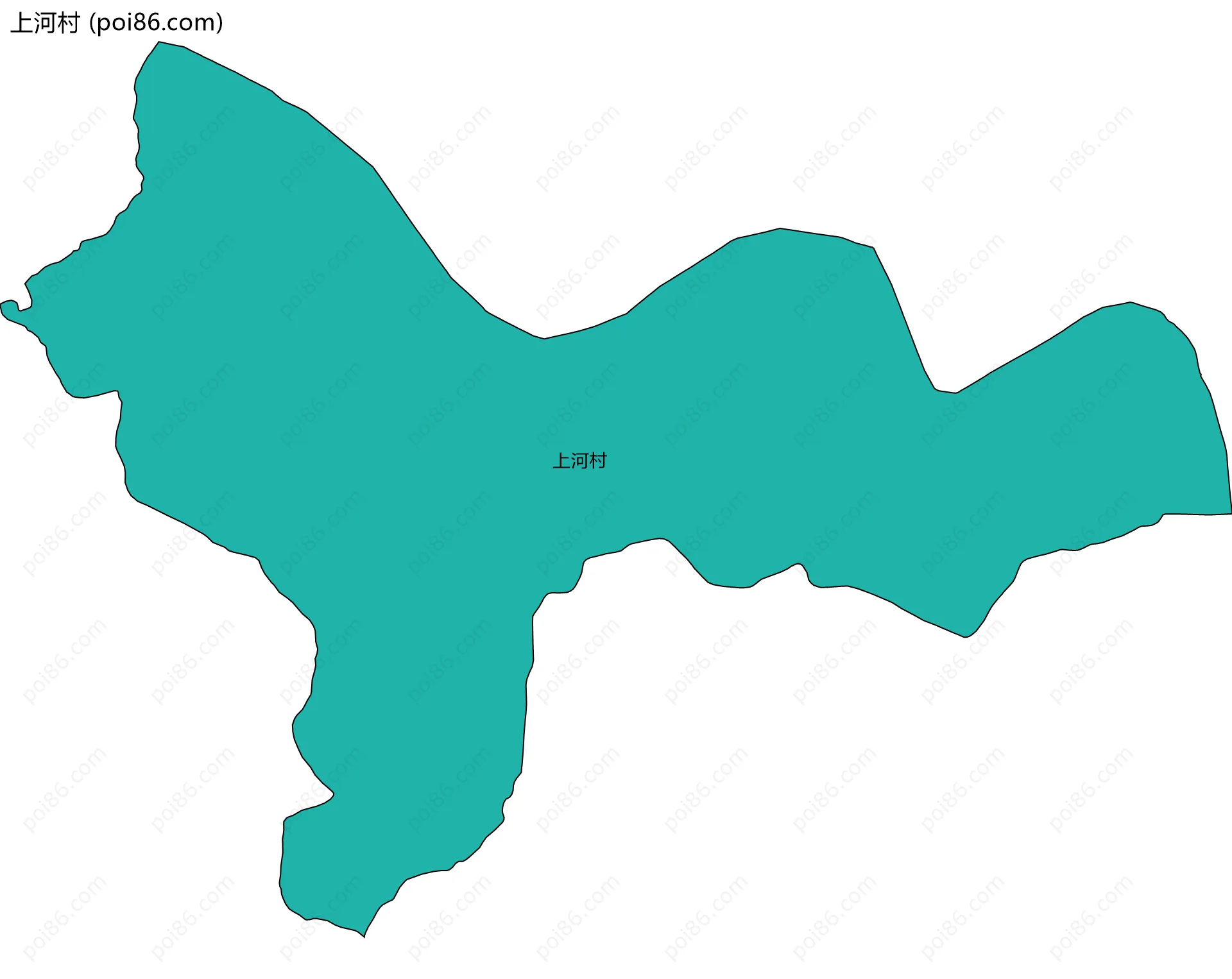 上河村边界地图