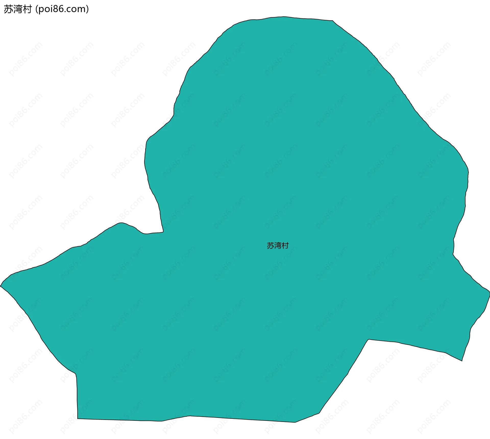 苏湾村边界地图