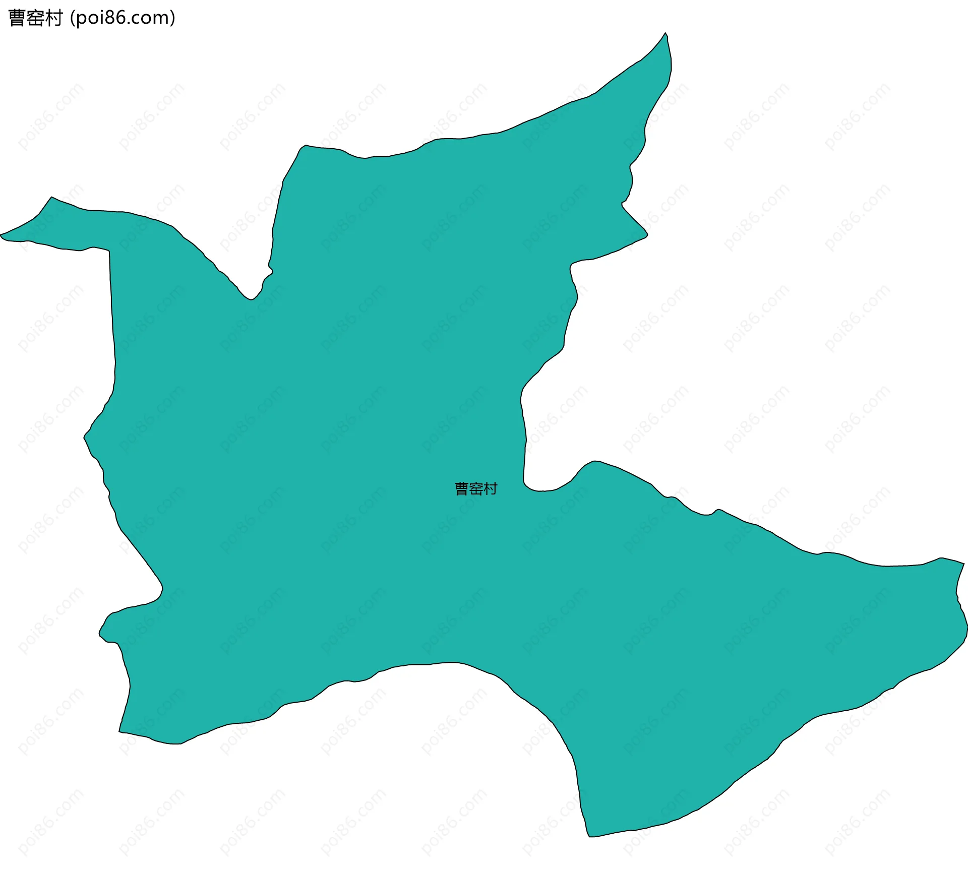 曹窑村边界地图