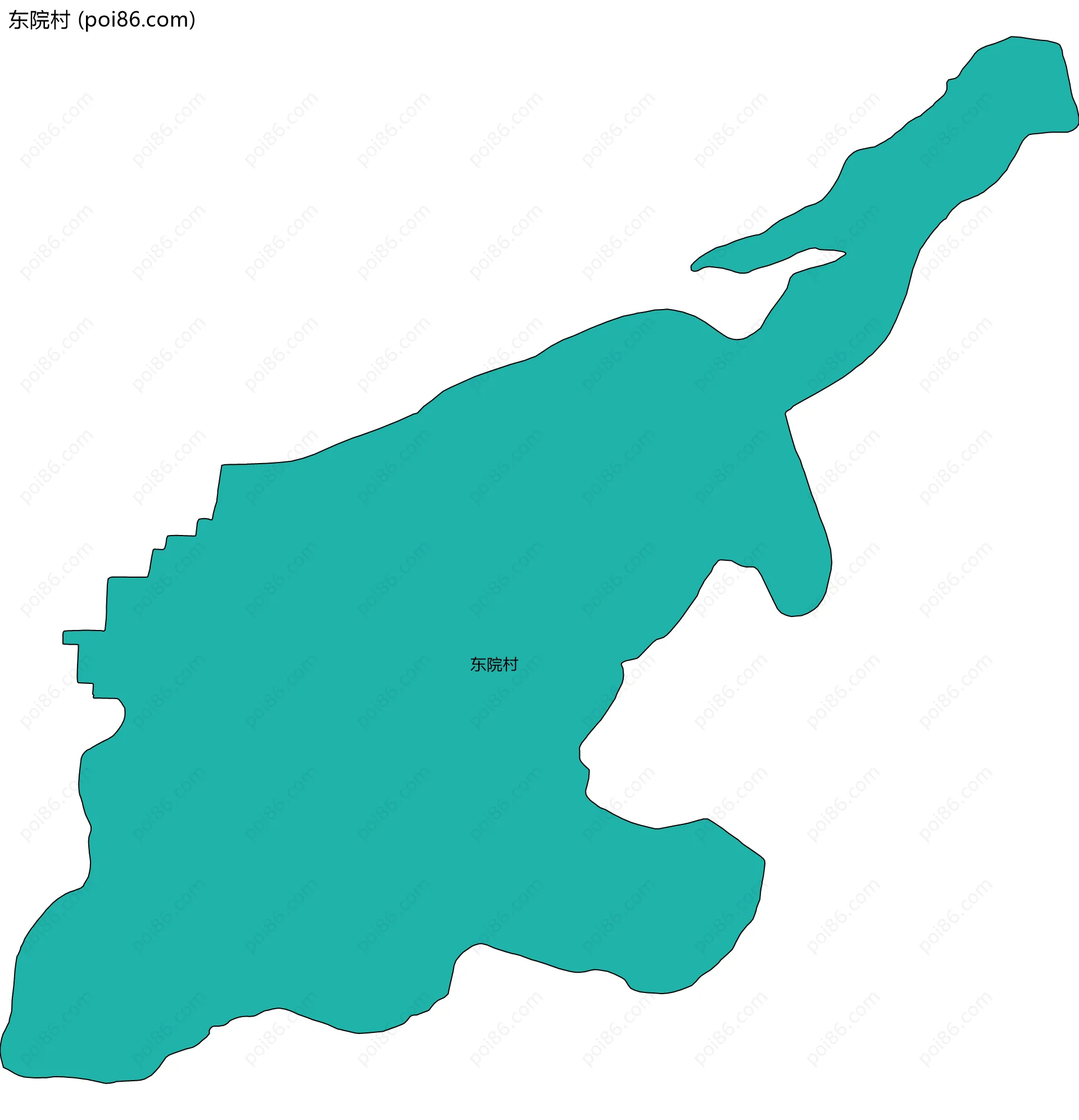 东院村边界地图