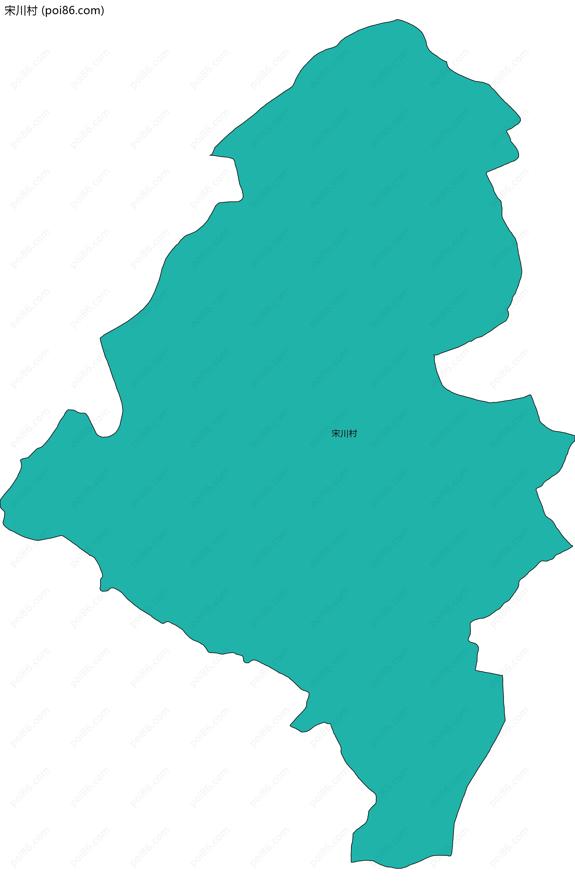 宋川村边界地图