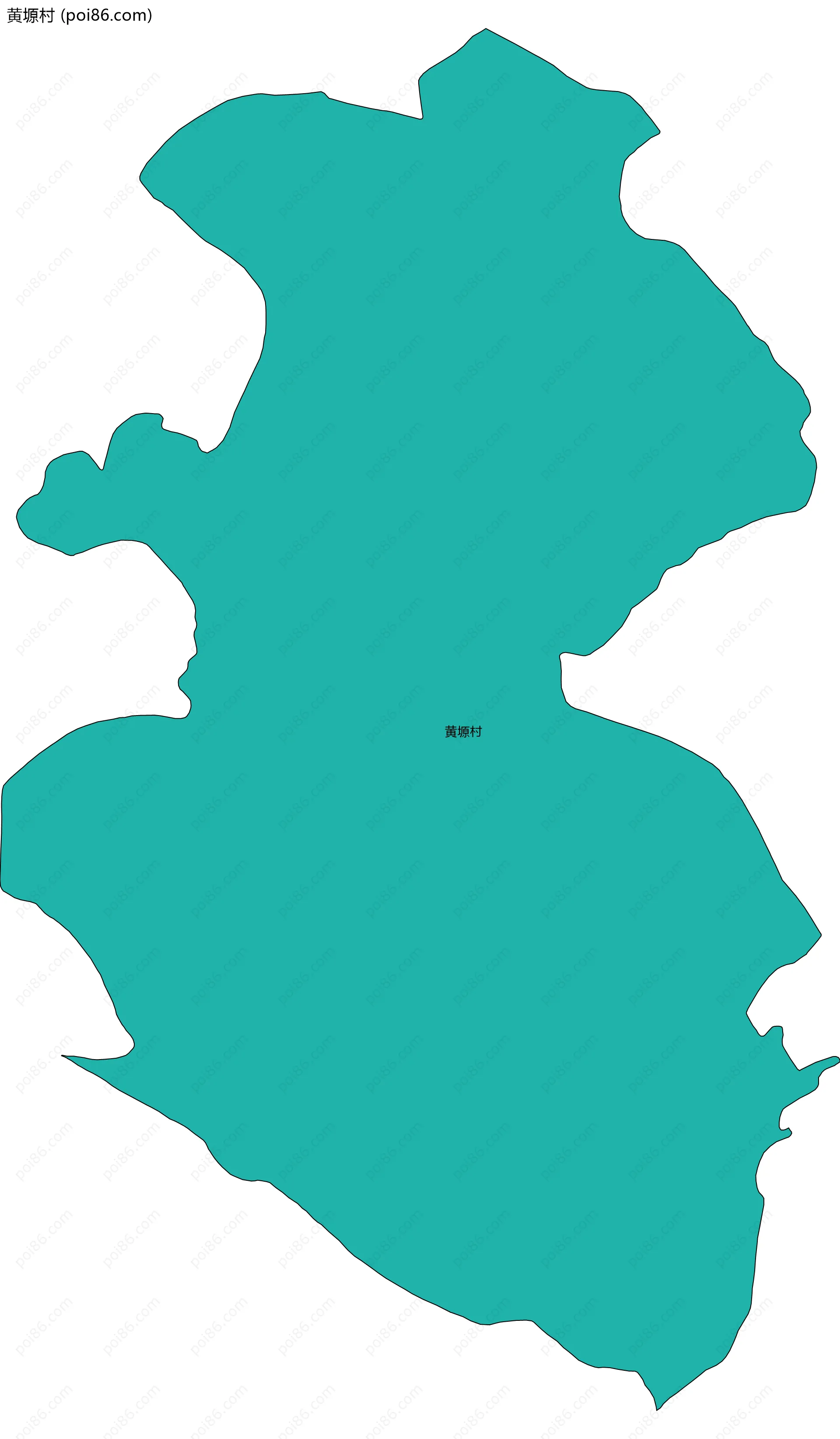 黄塬村边界地图