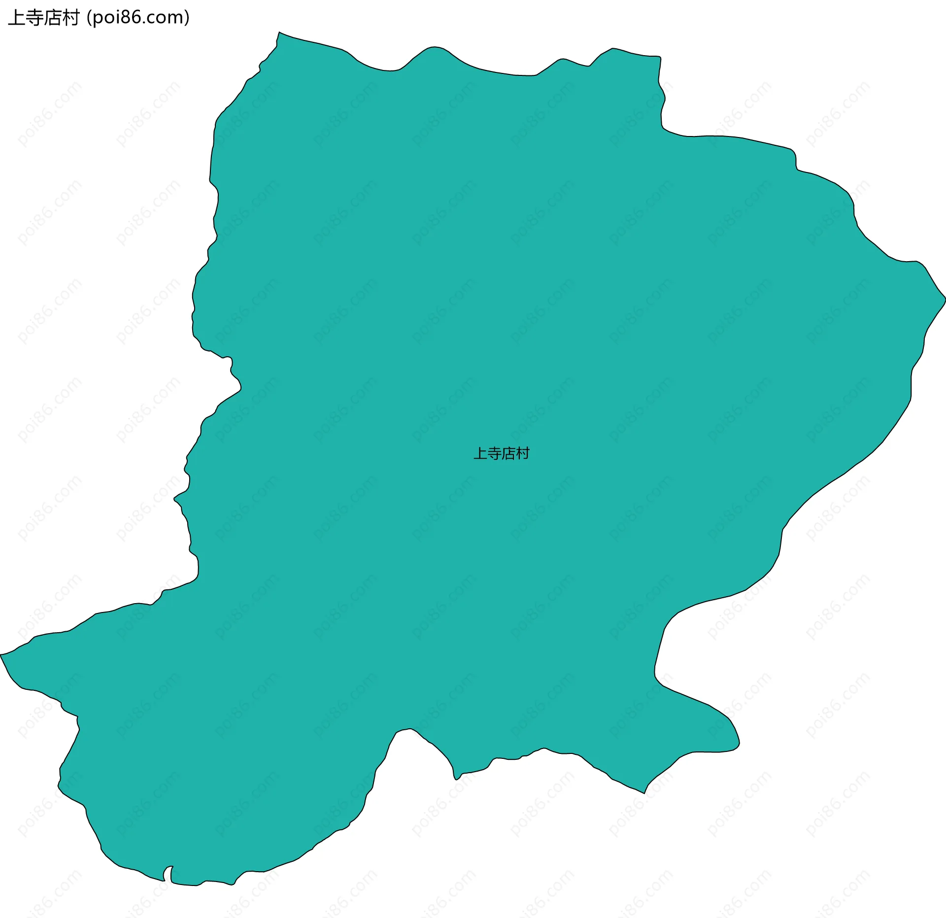 上寺店村边界地图