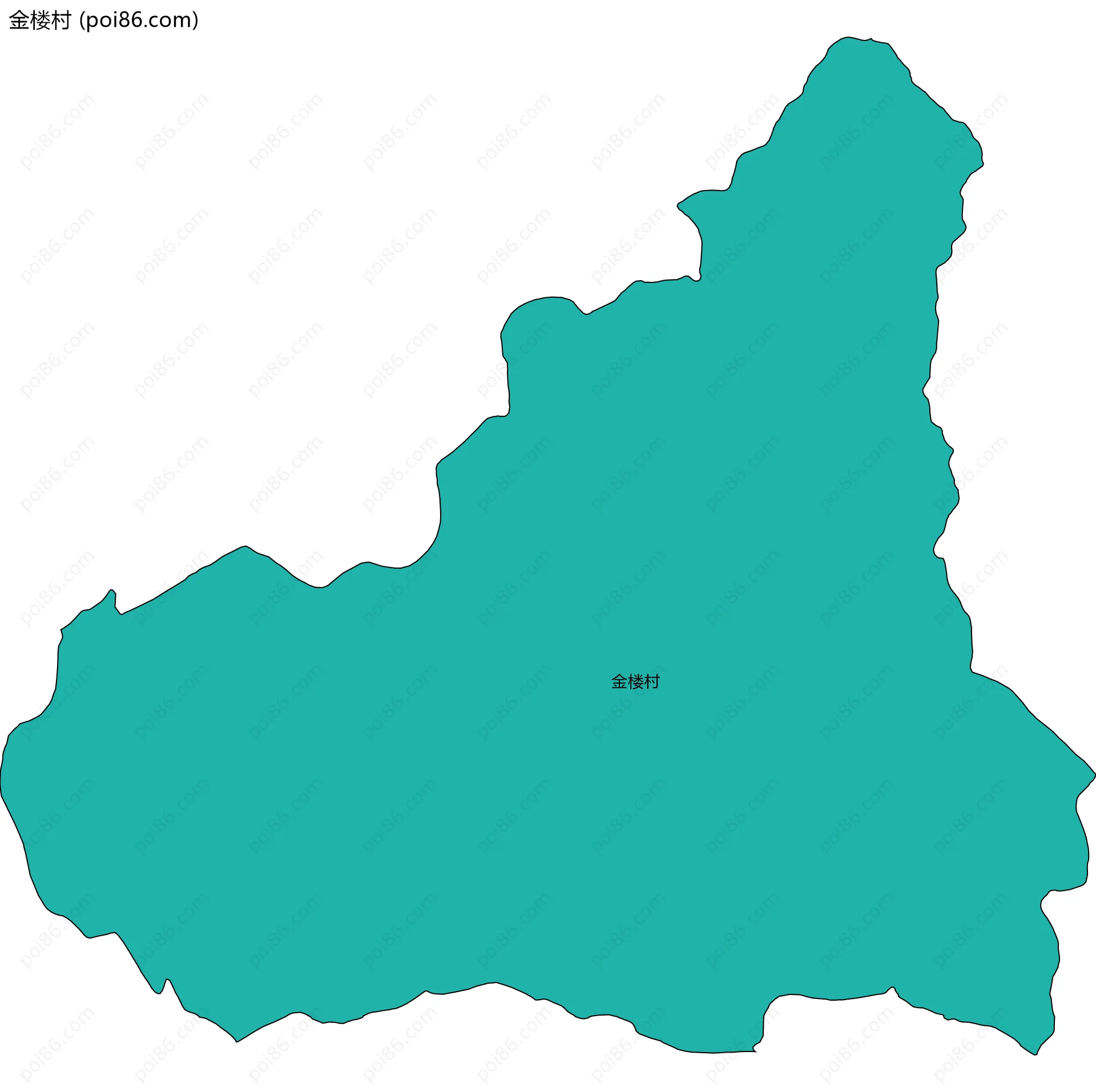 金楼村边界地图