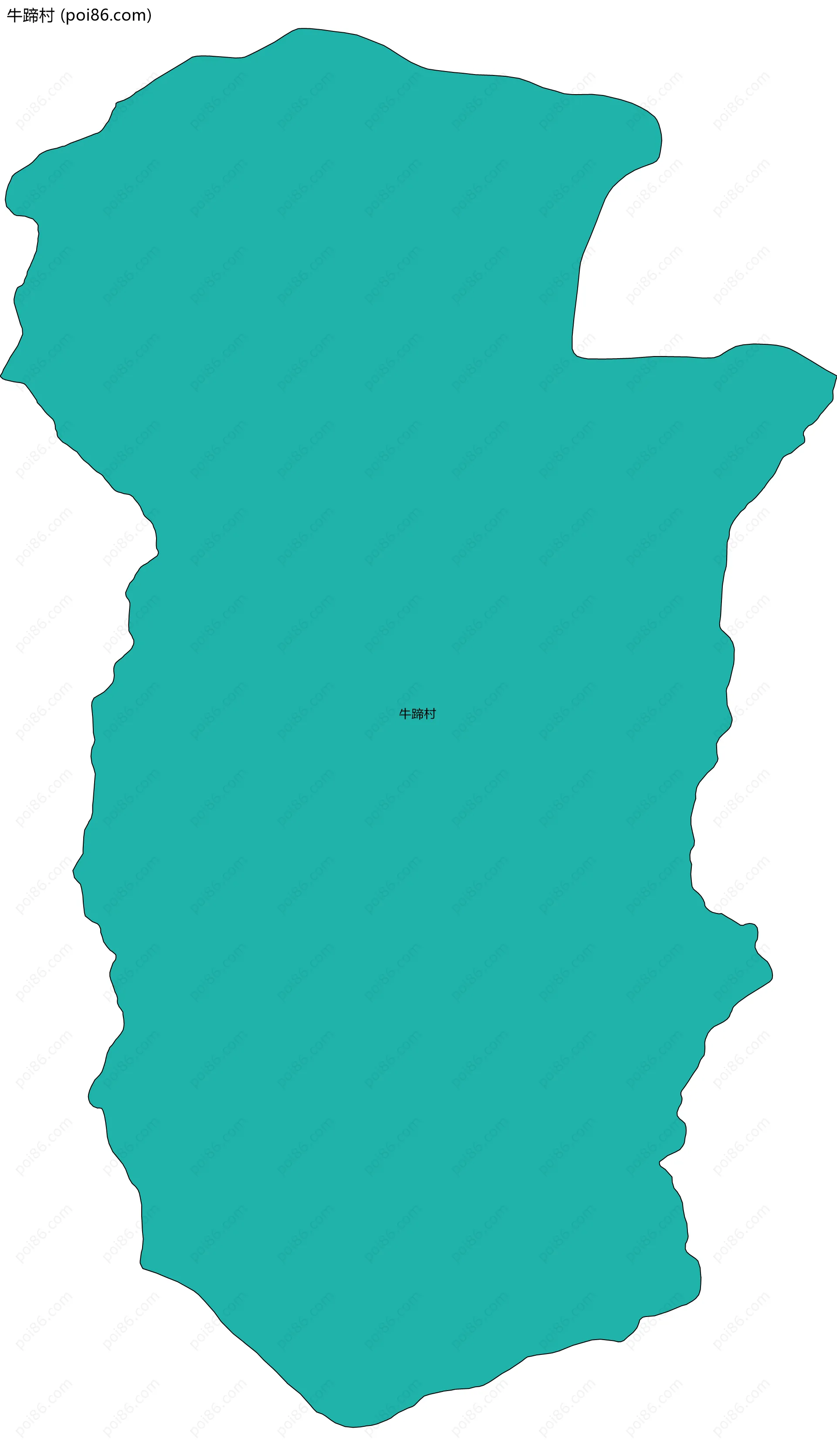 牛蹄村边界地图