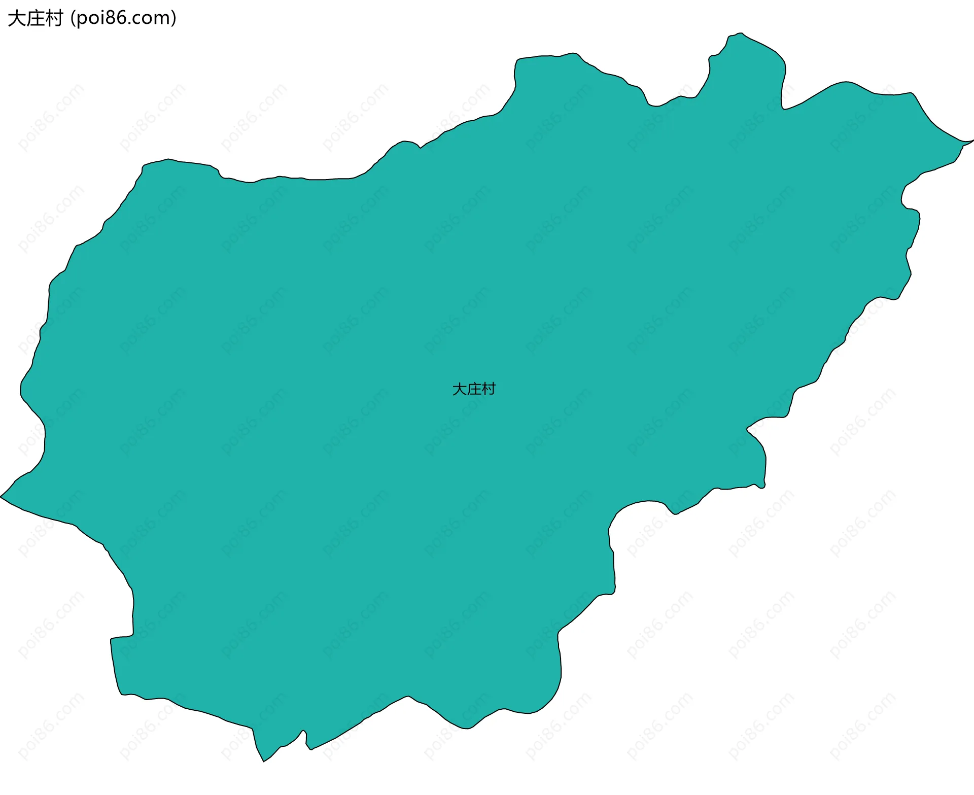 大庄村边界地图