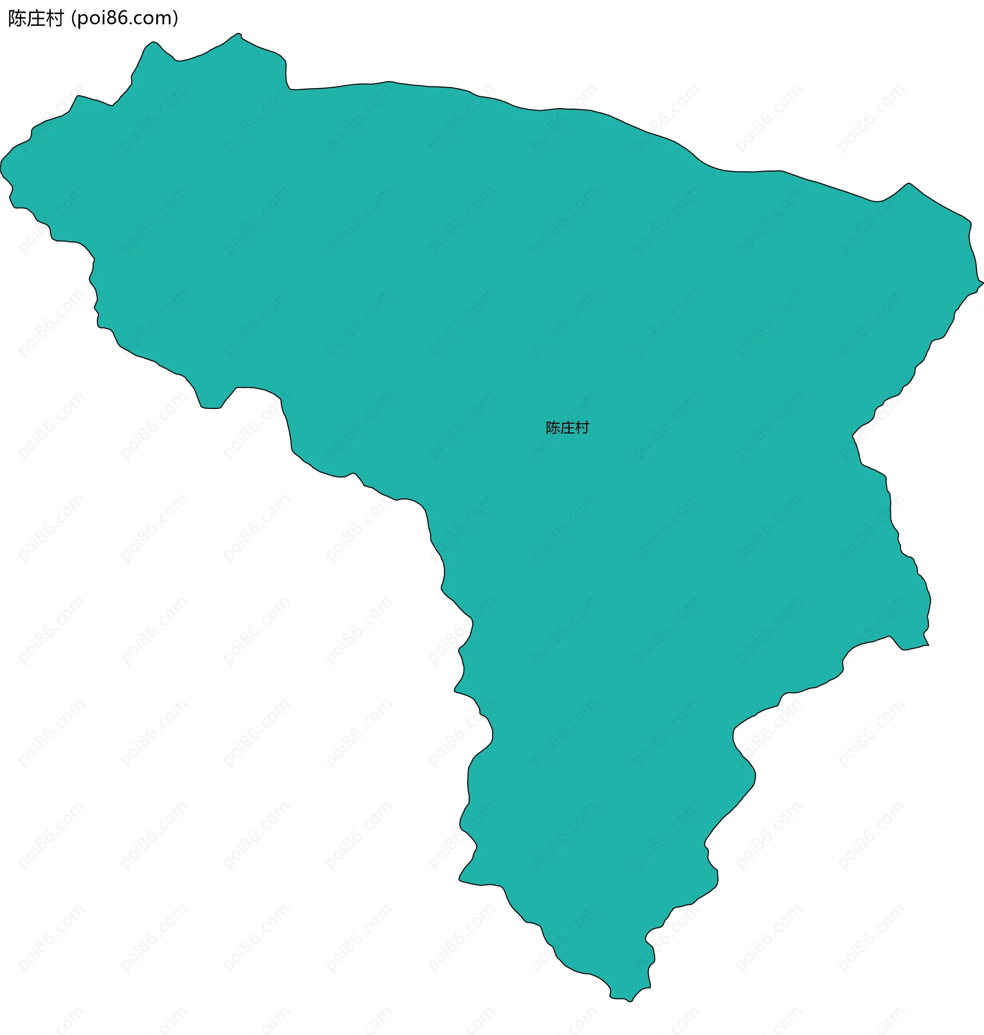 陈庄村边界地图