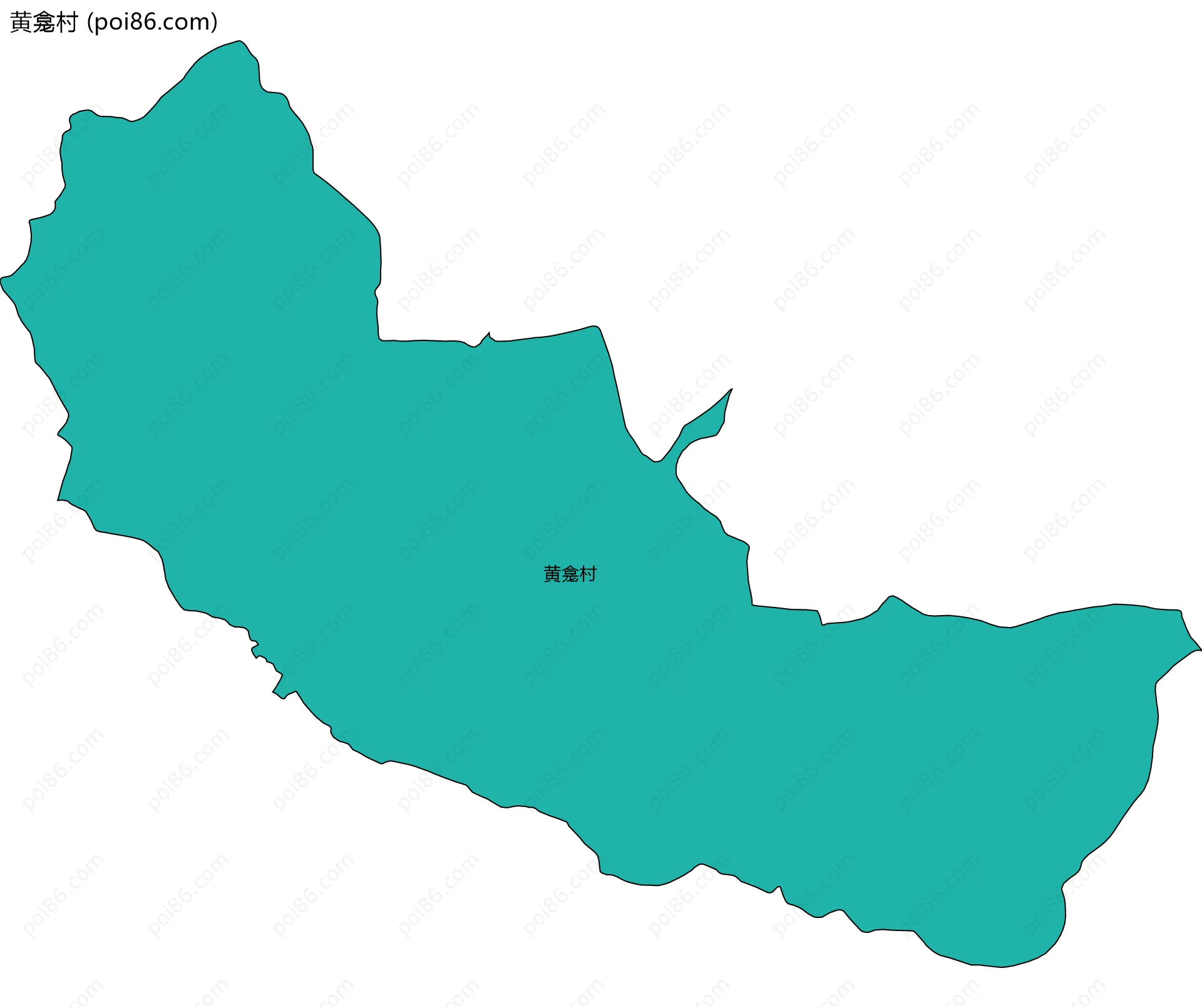 黄龛村边界地图
