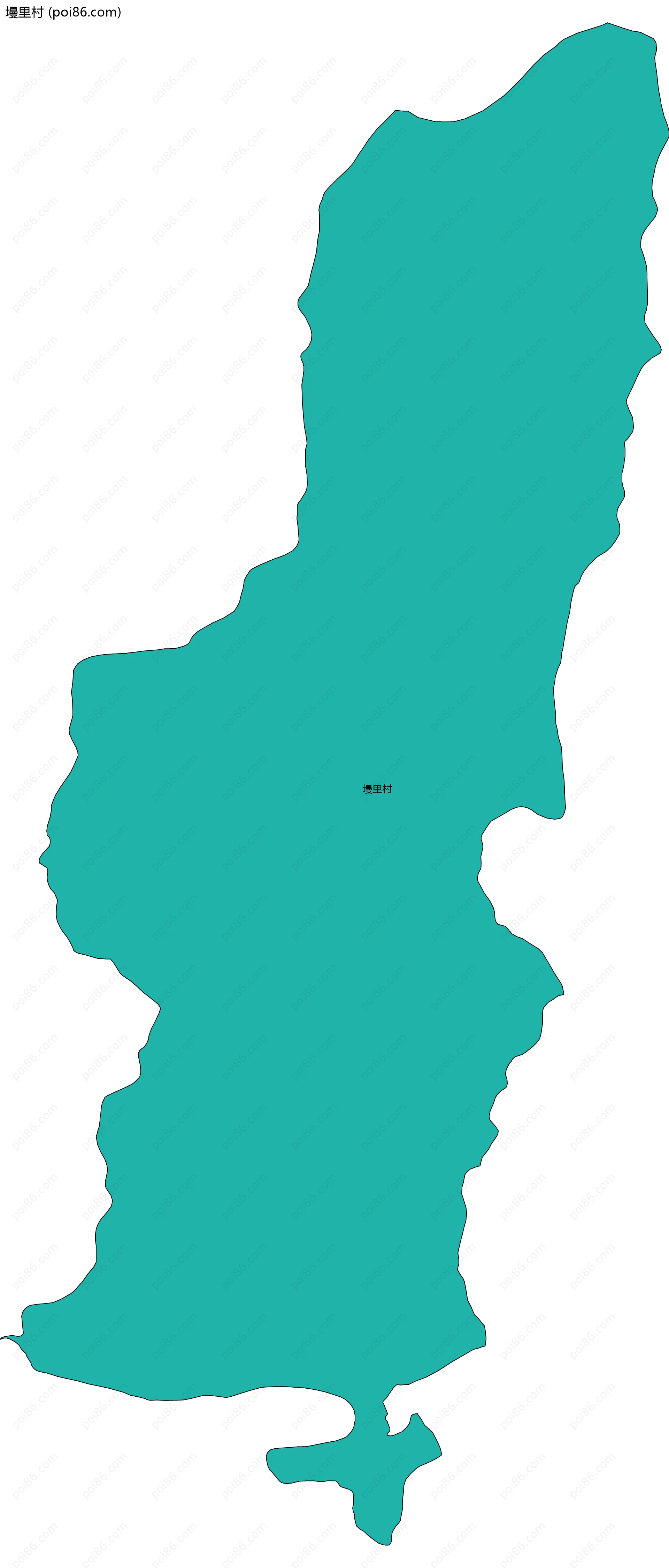 墁里村边界地图