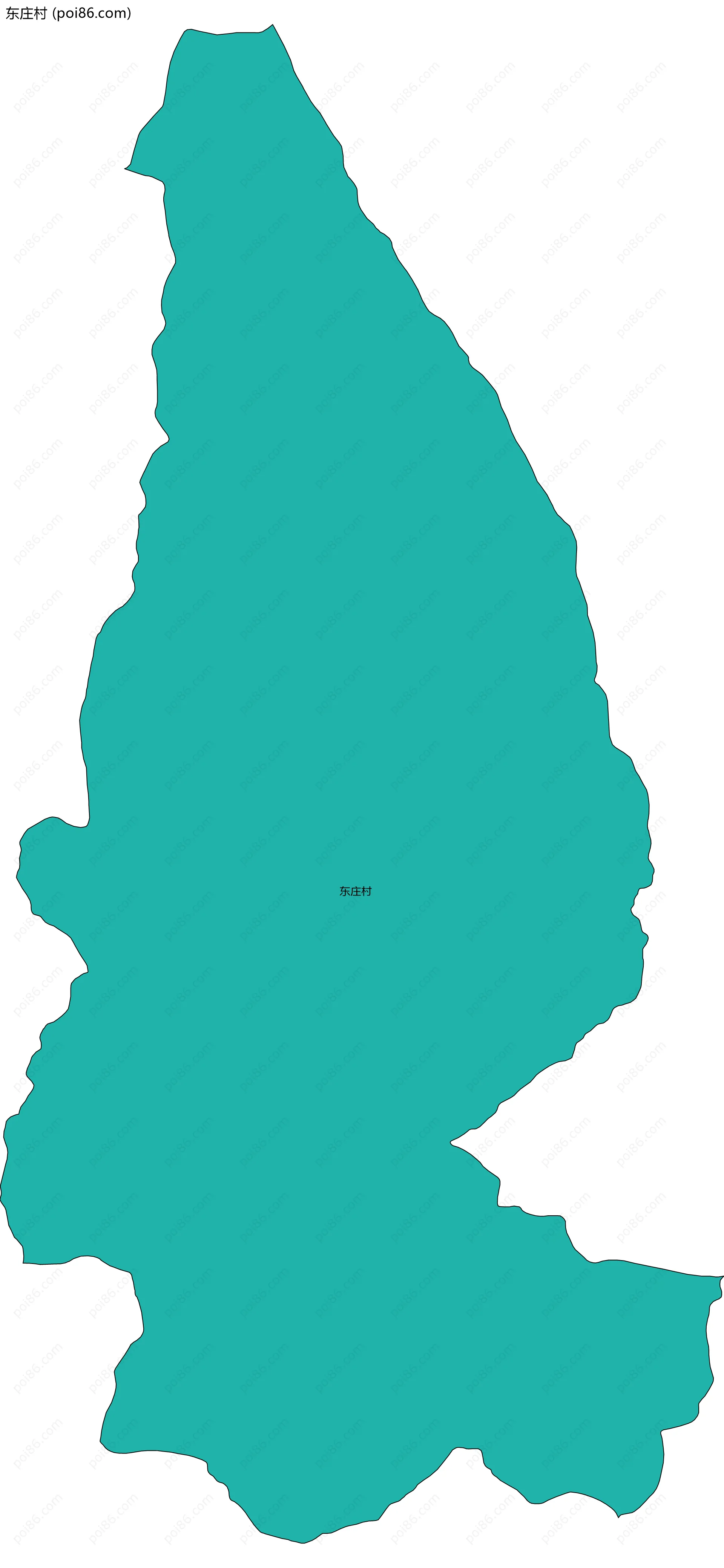 东庄村边界地图