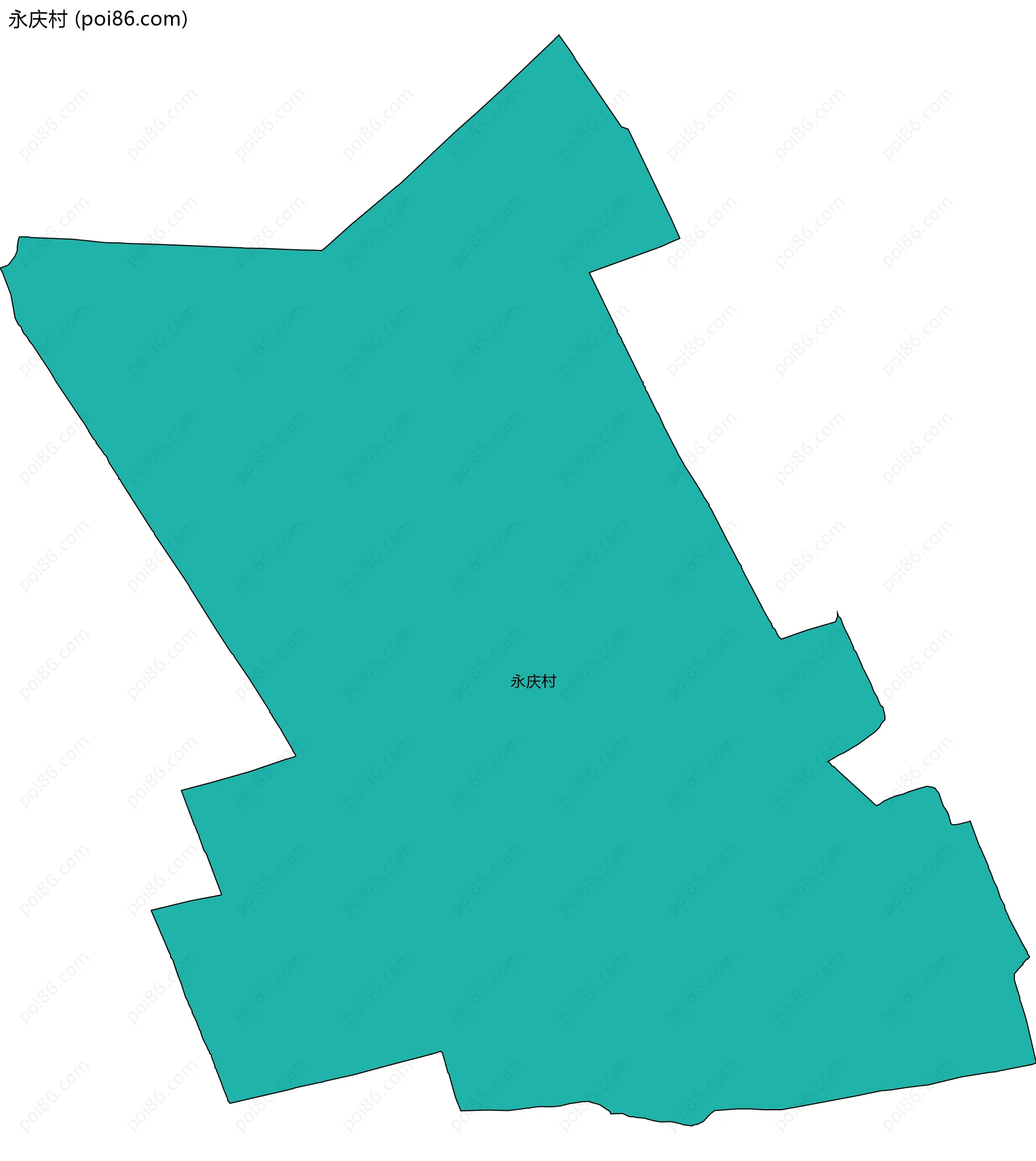 永庆村边界地图