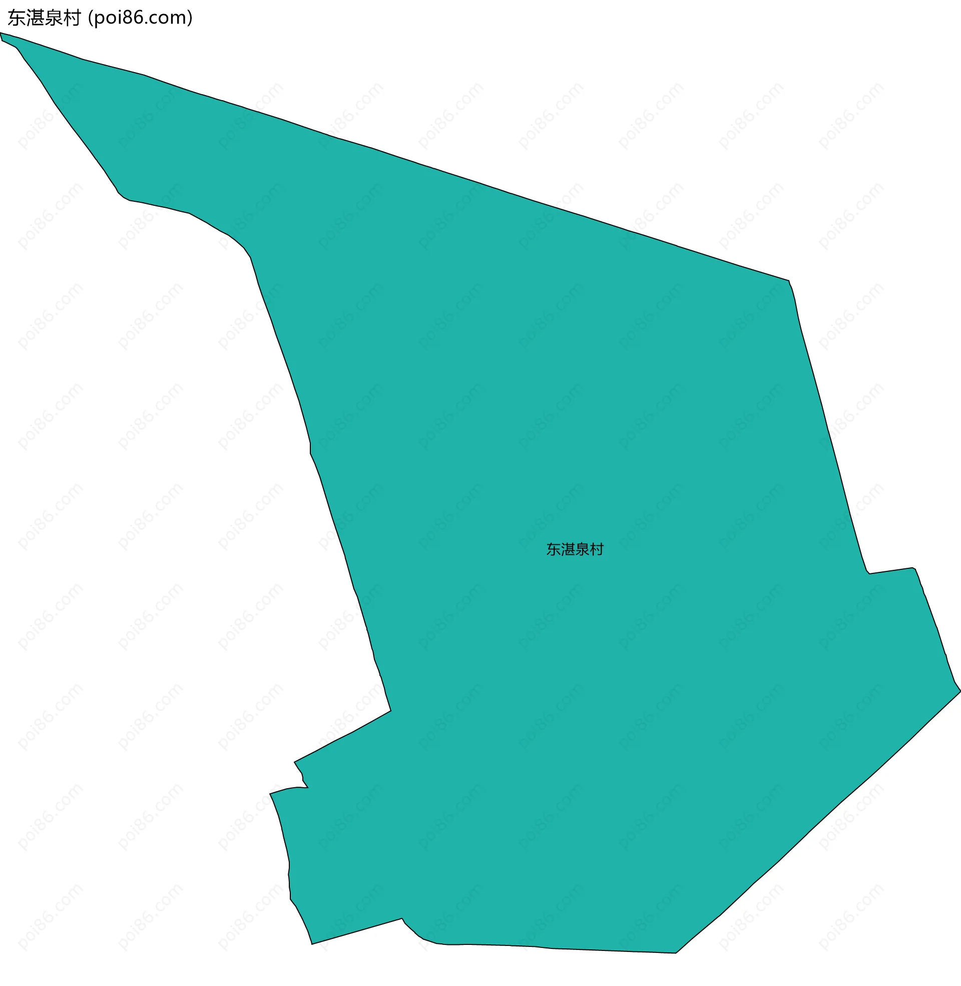 东湛泉村边界地图