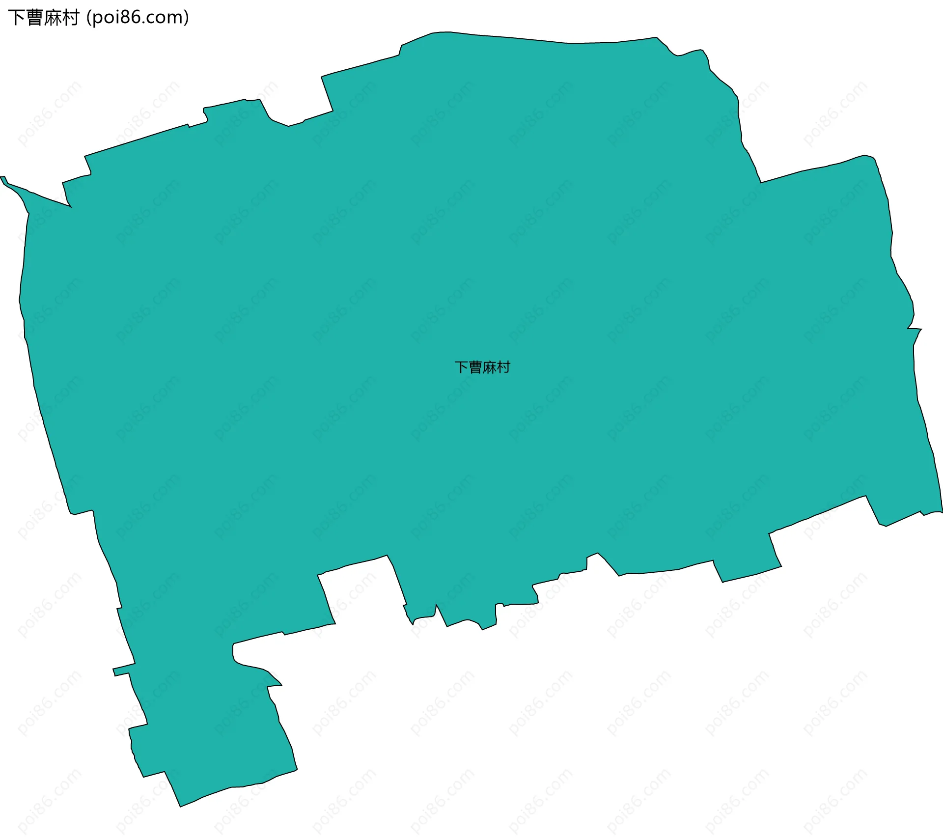 下曹麻村边界地图