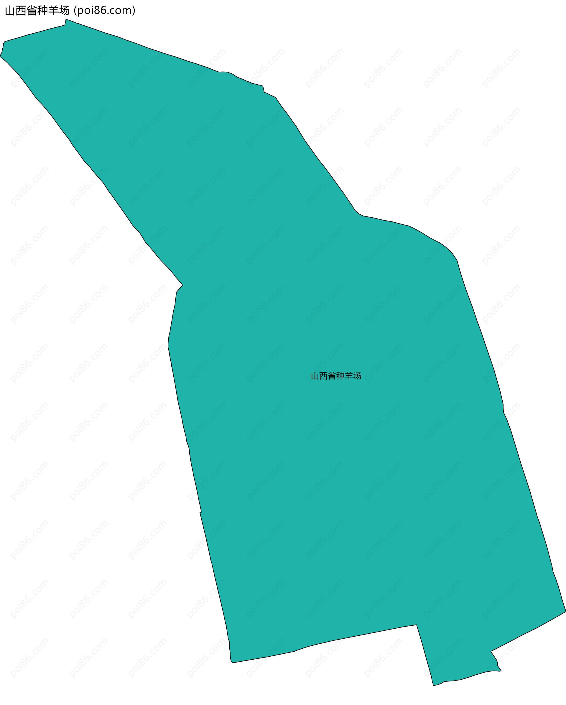 山西省种羊场边界地图