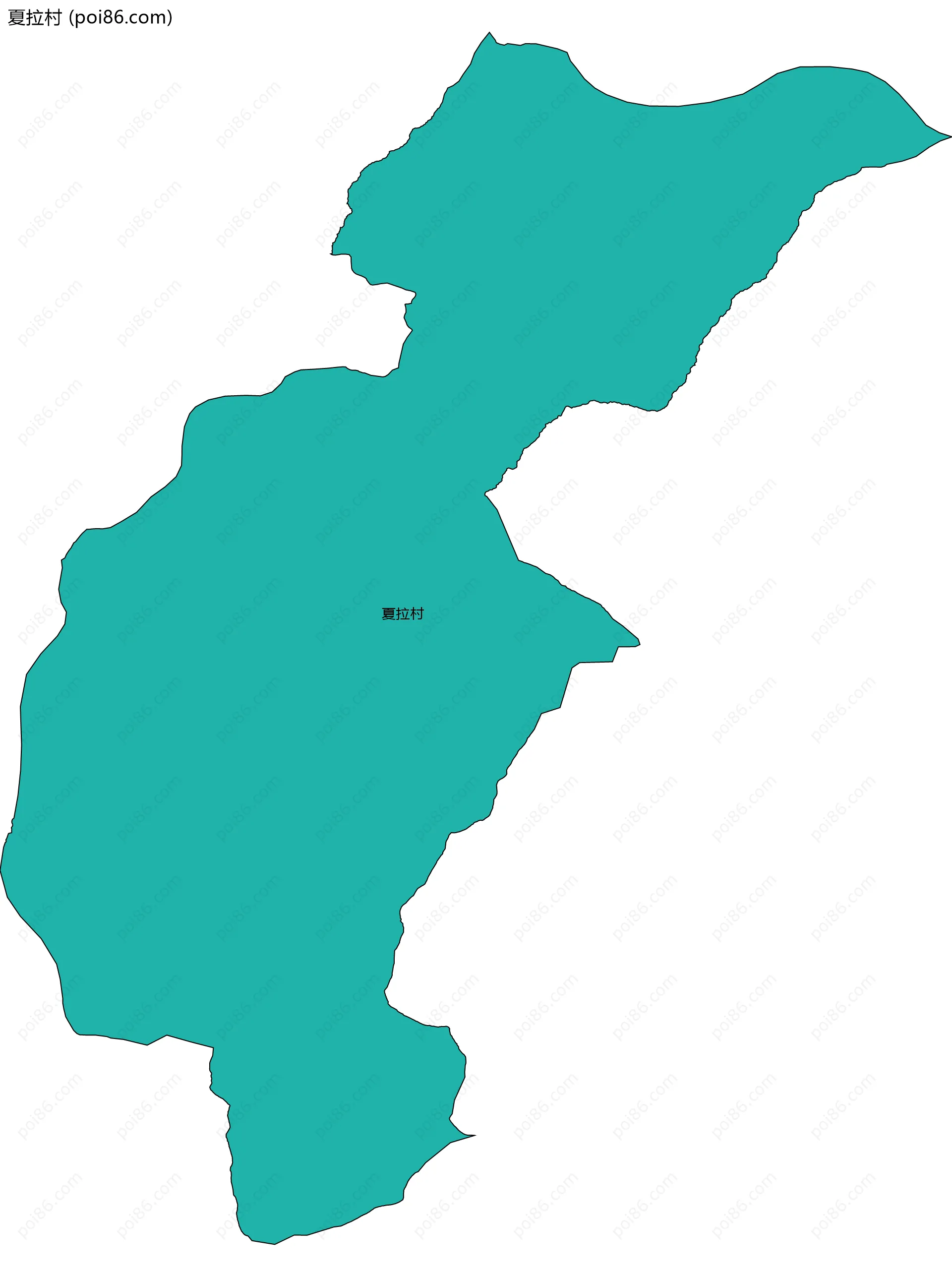 夏拉村边界地图