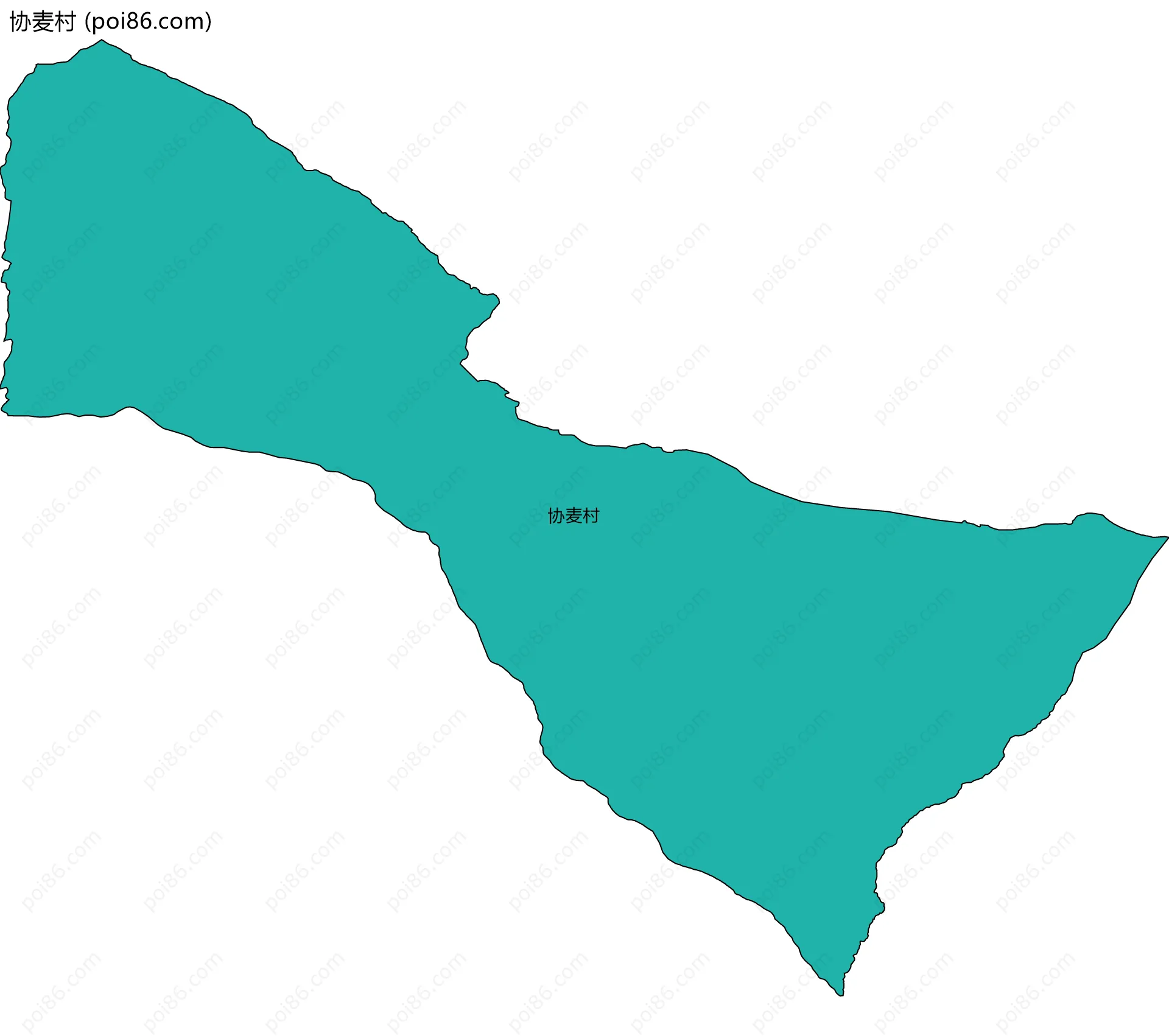 协麦村边界地图