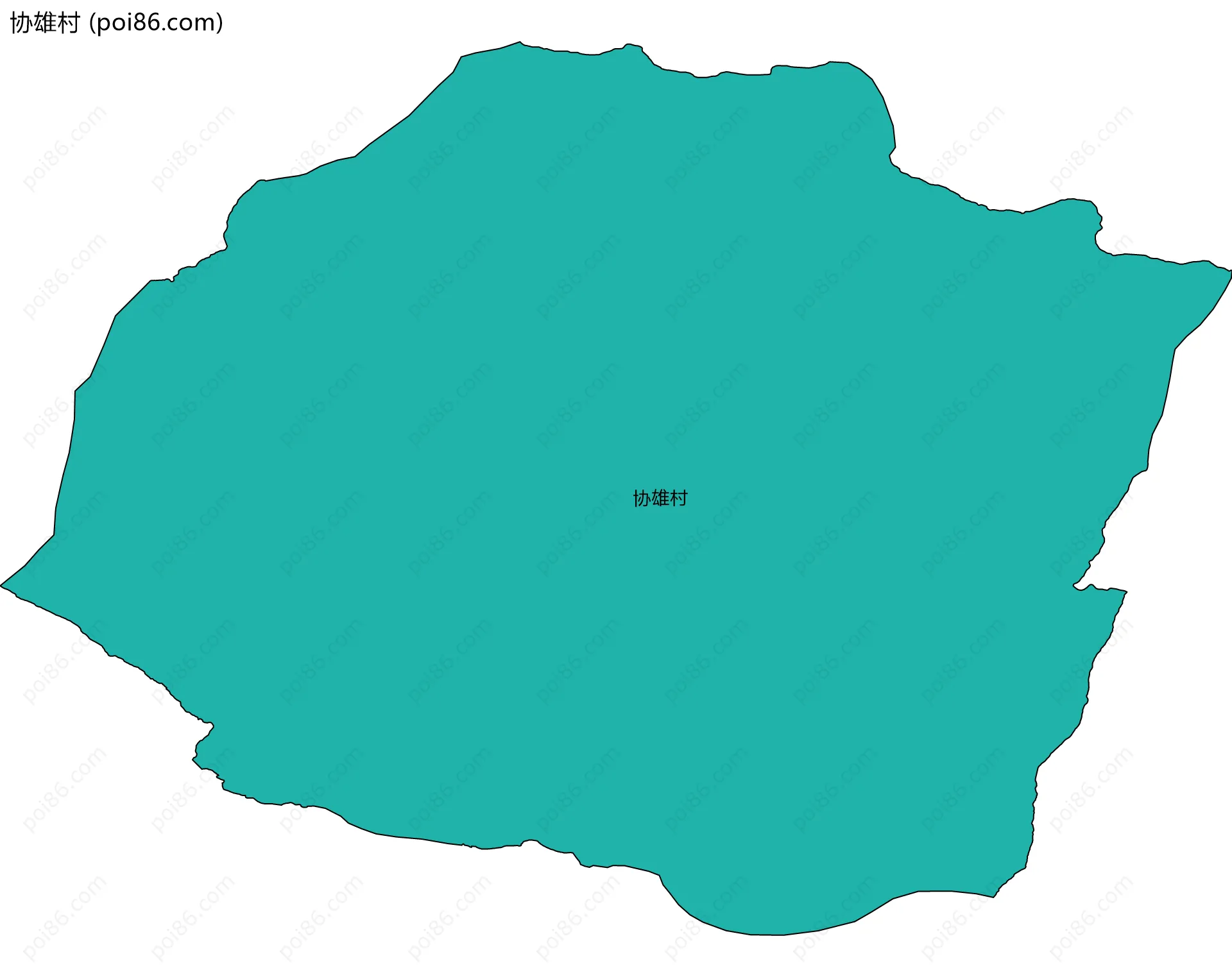 协雄村边界地图