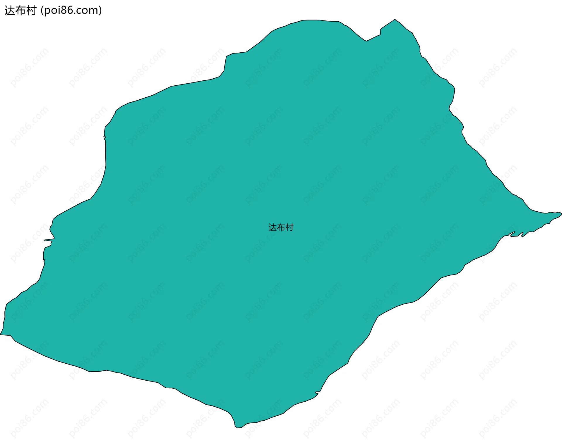 达布村边界地图