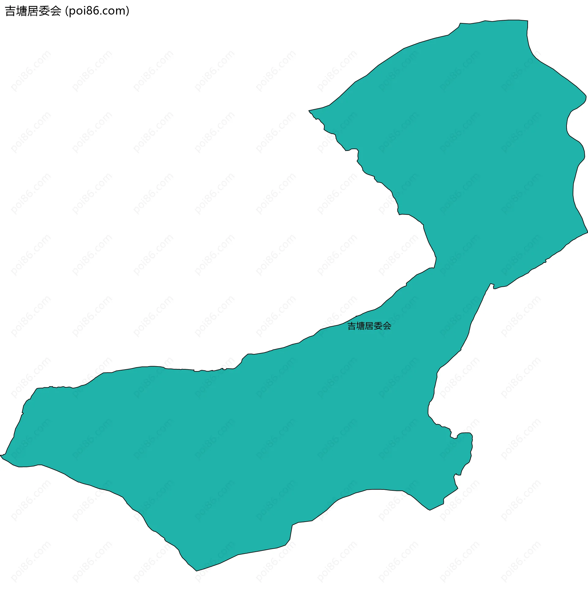 吉塘居委会边界地图