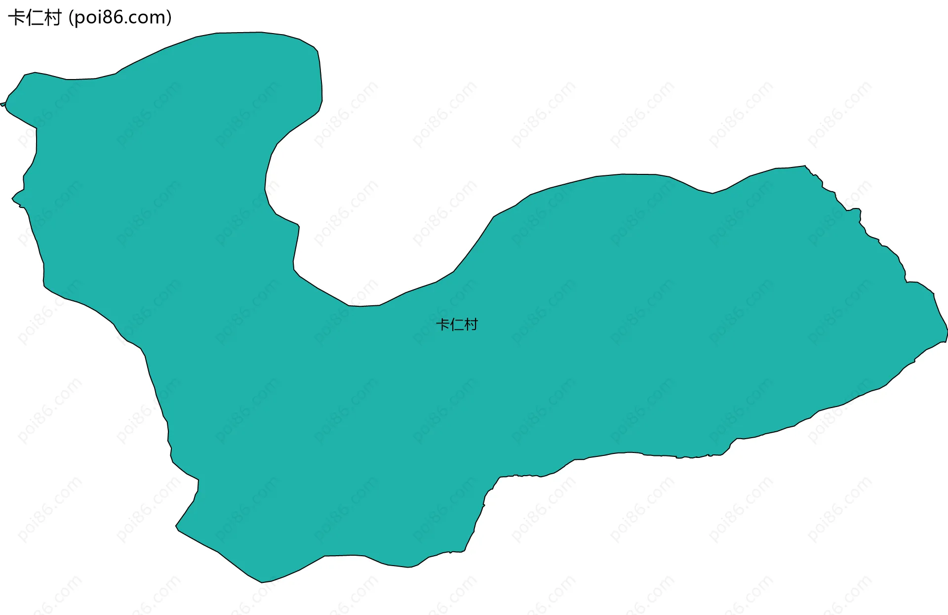 卡仁村边界地图