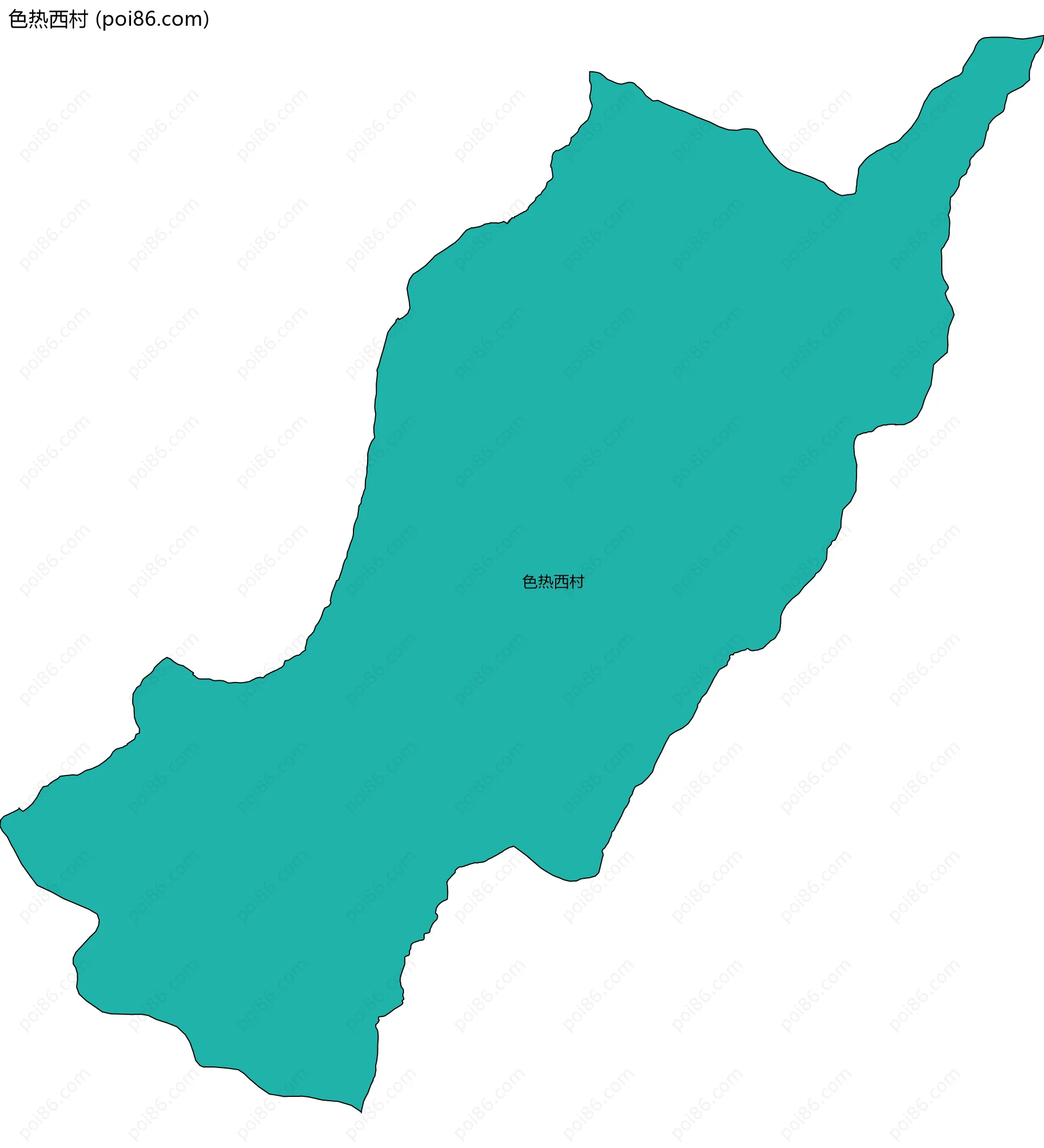 色热西村边界地图