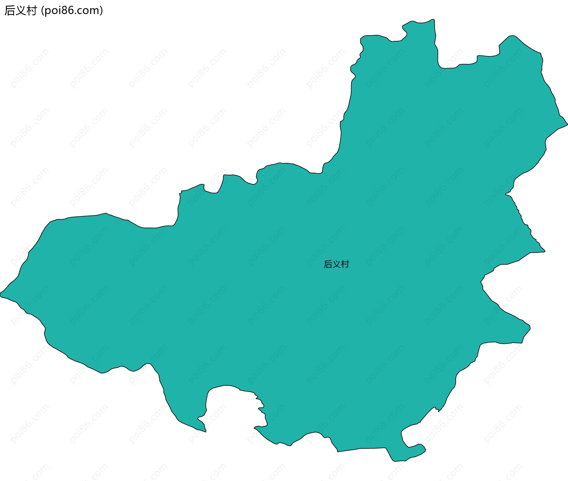 后义村边界地图