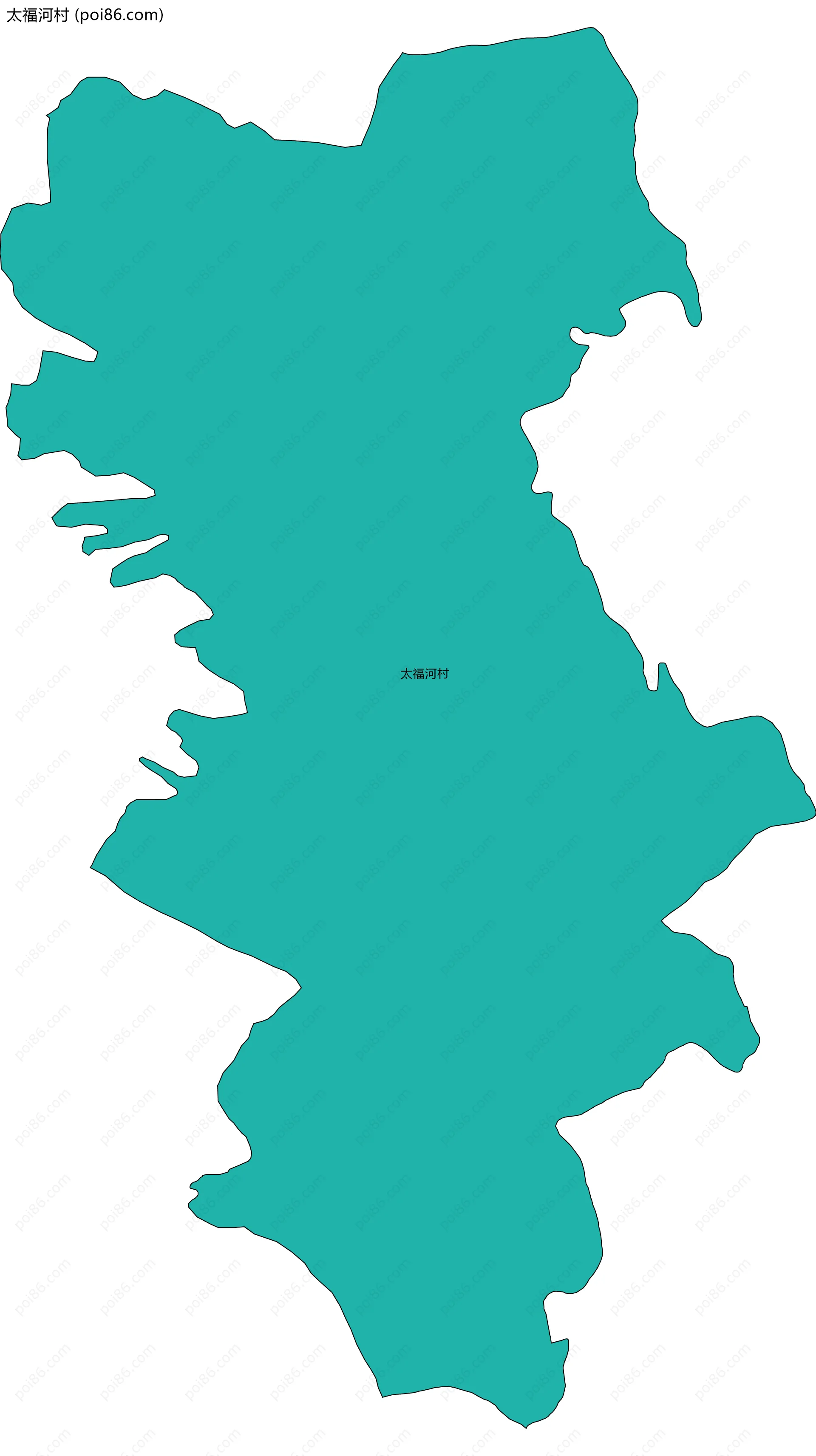 太福河村边界地图