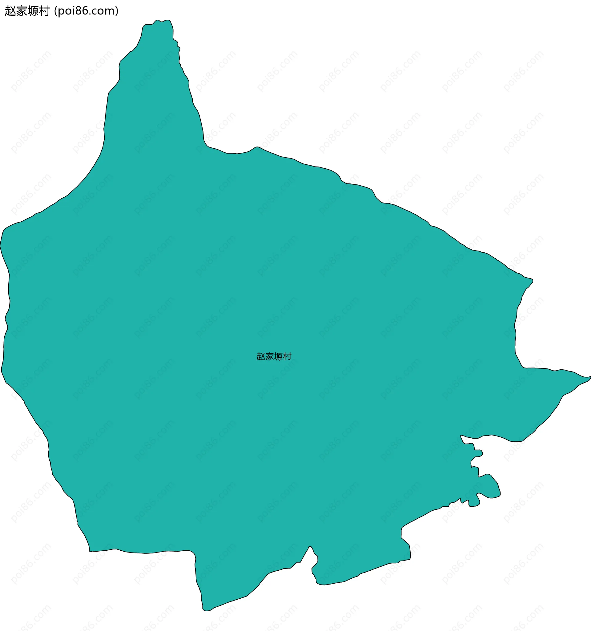 赵家塬村边界地图