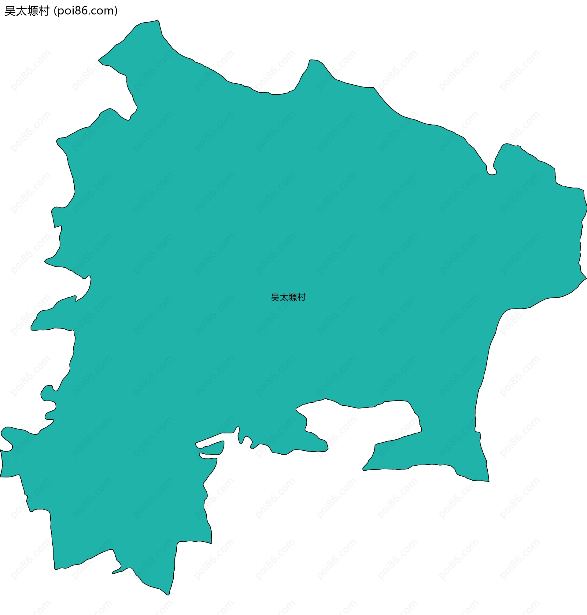 吴太塬村边界地图
