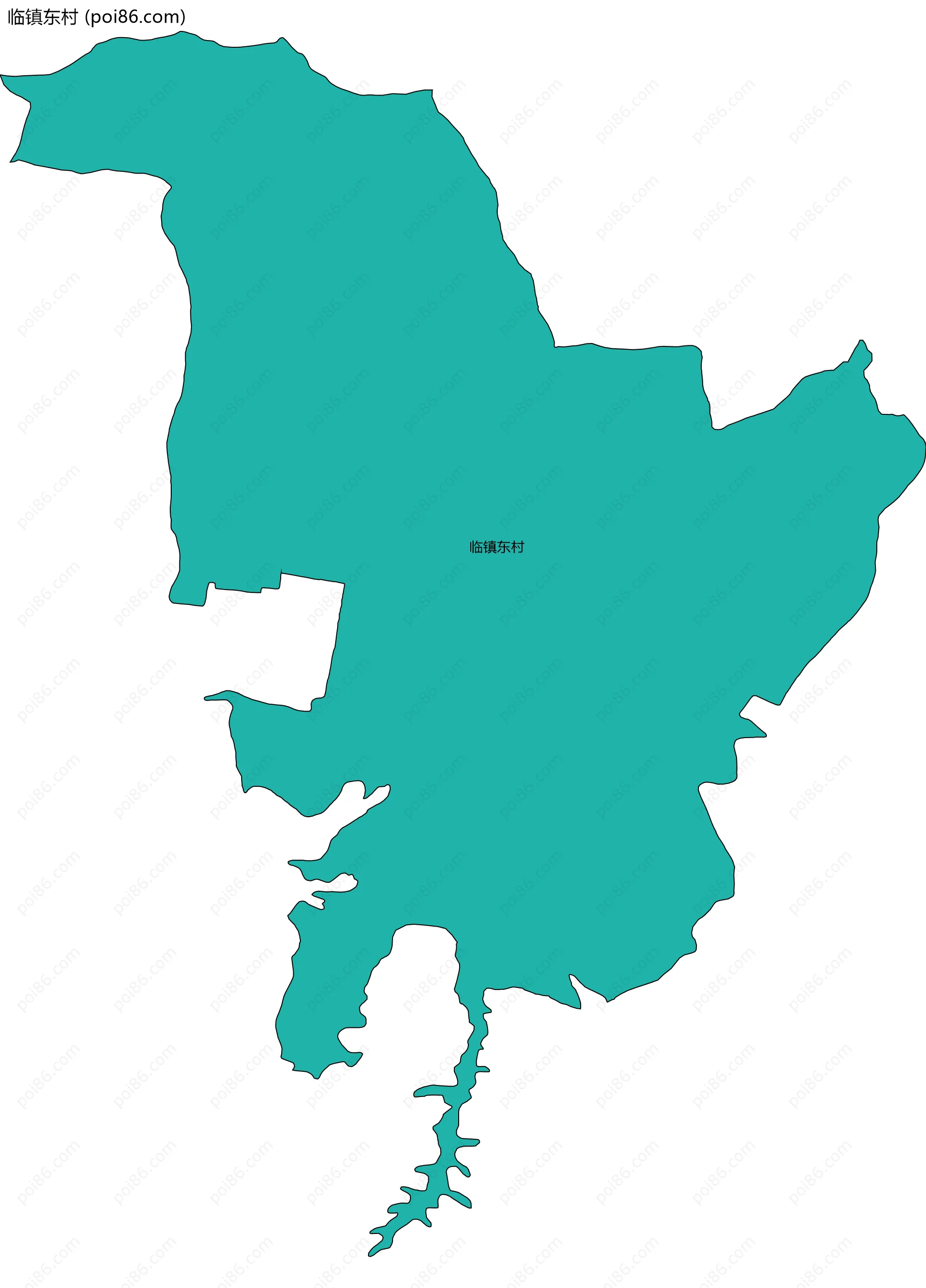 临镇东村边界地图