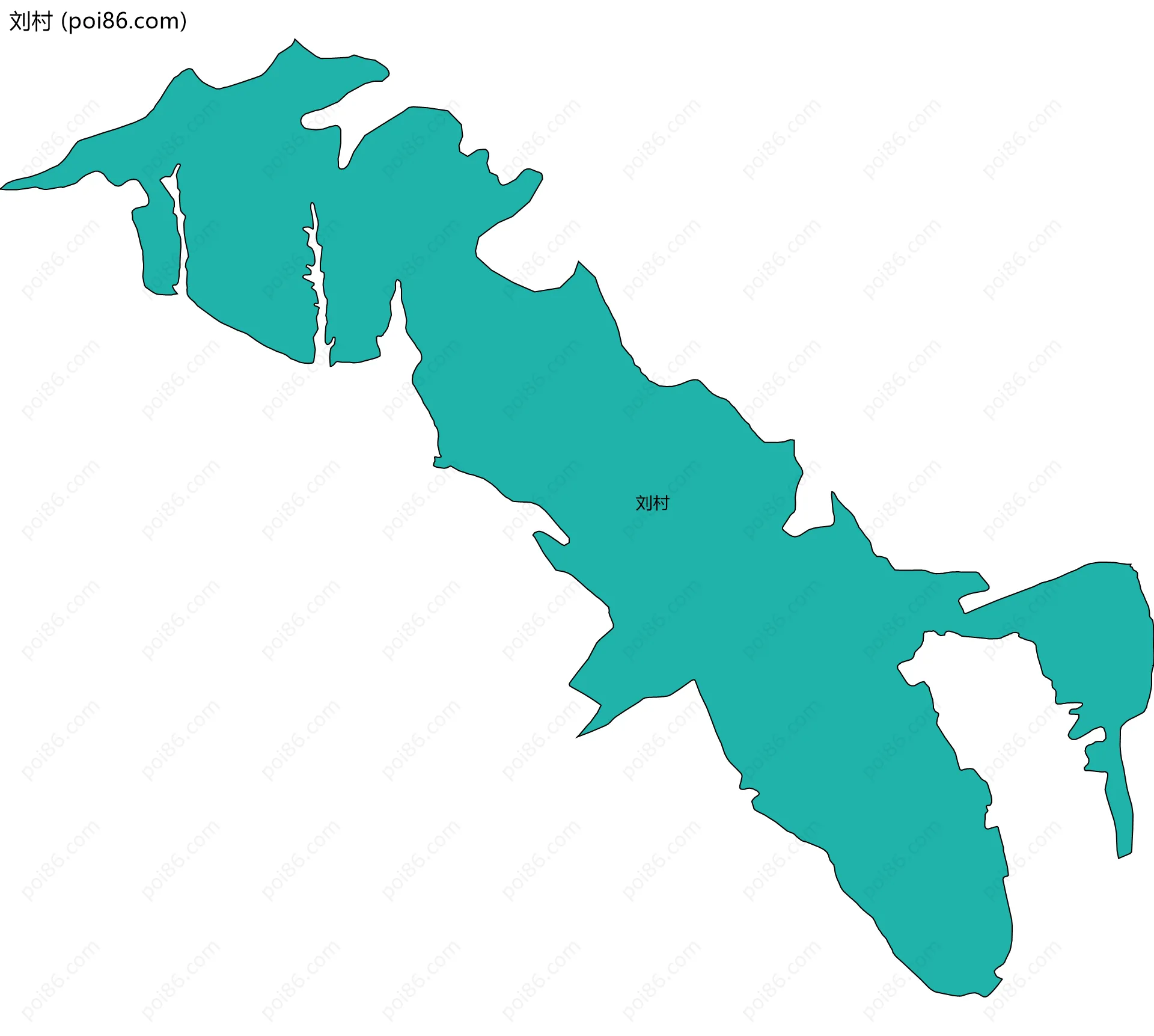 刘村边界地图