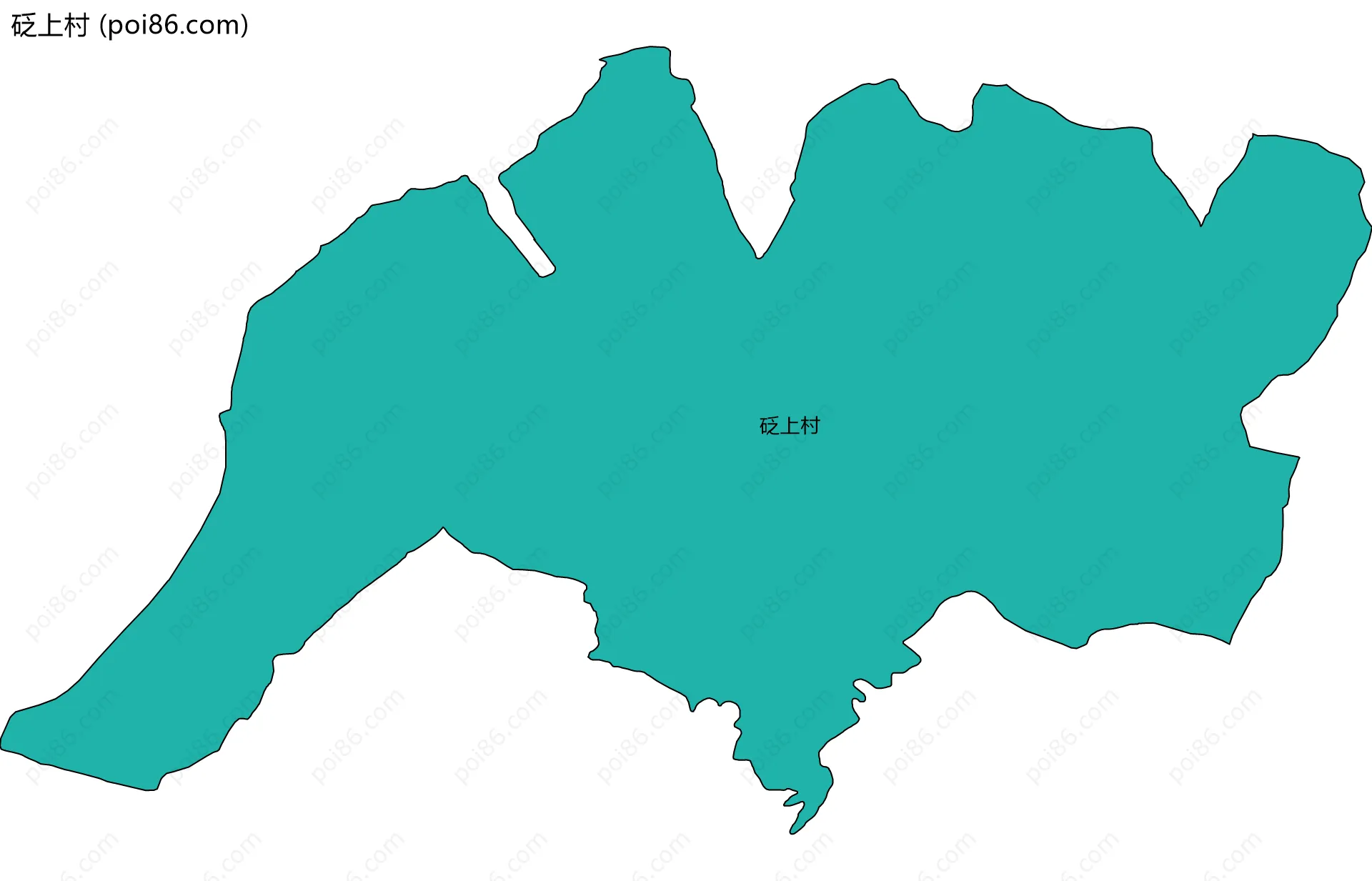 砭上村边界地图