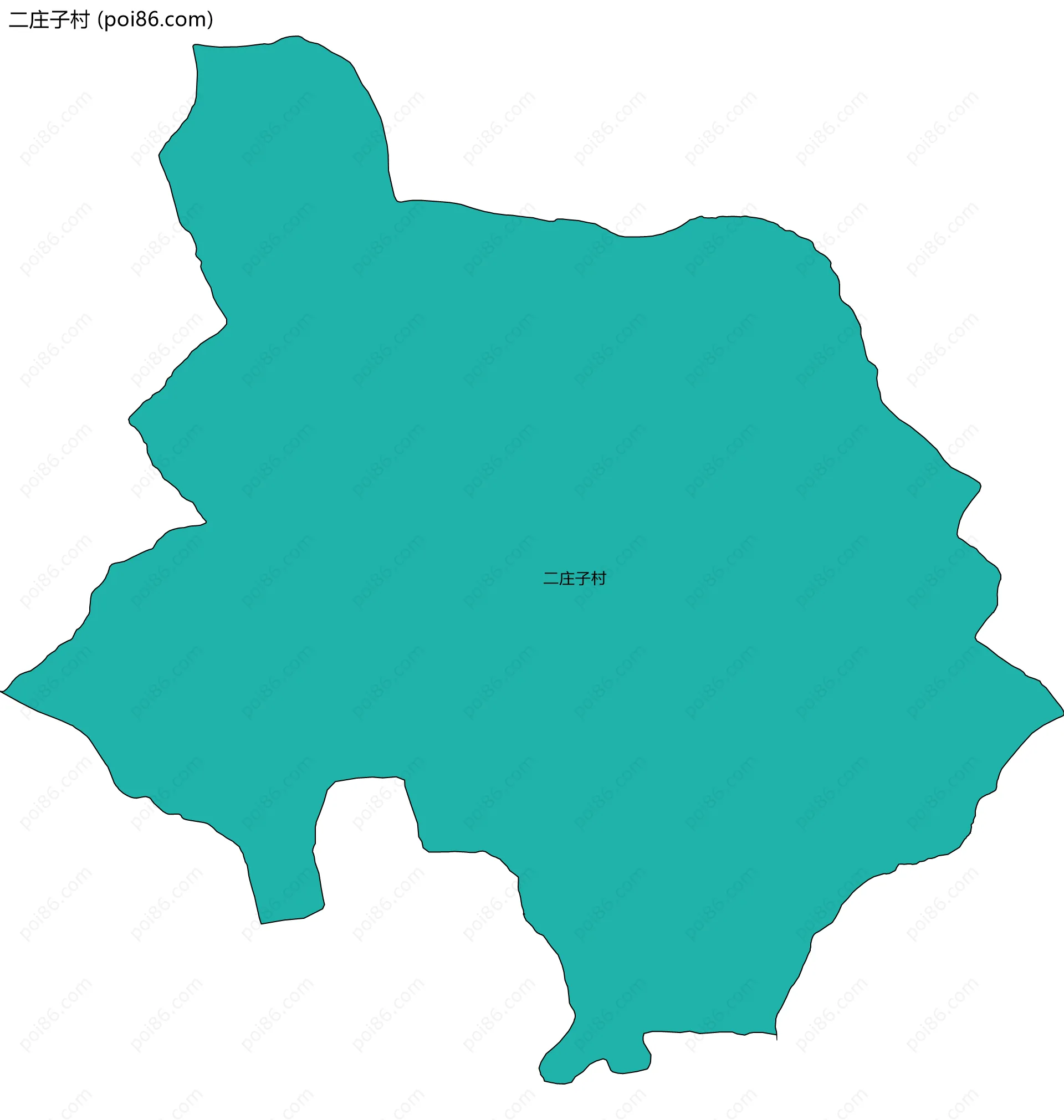 二庄子村边界地图