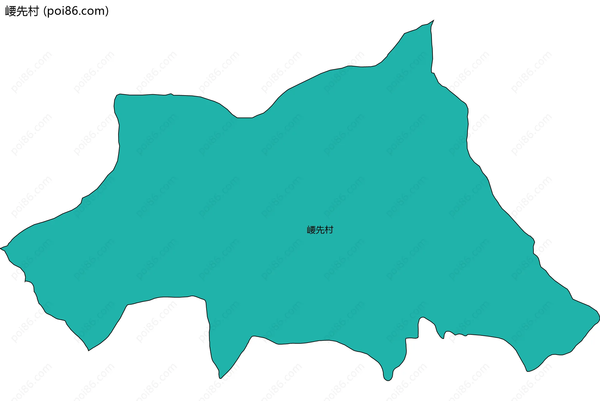 崾先村边界地图