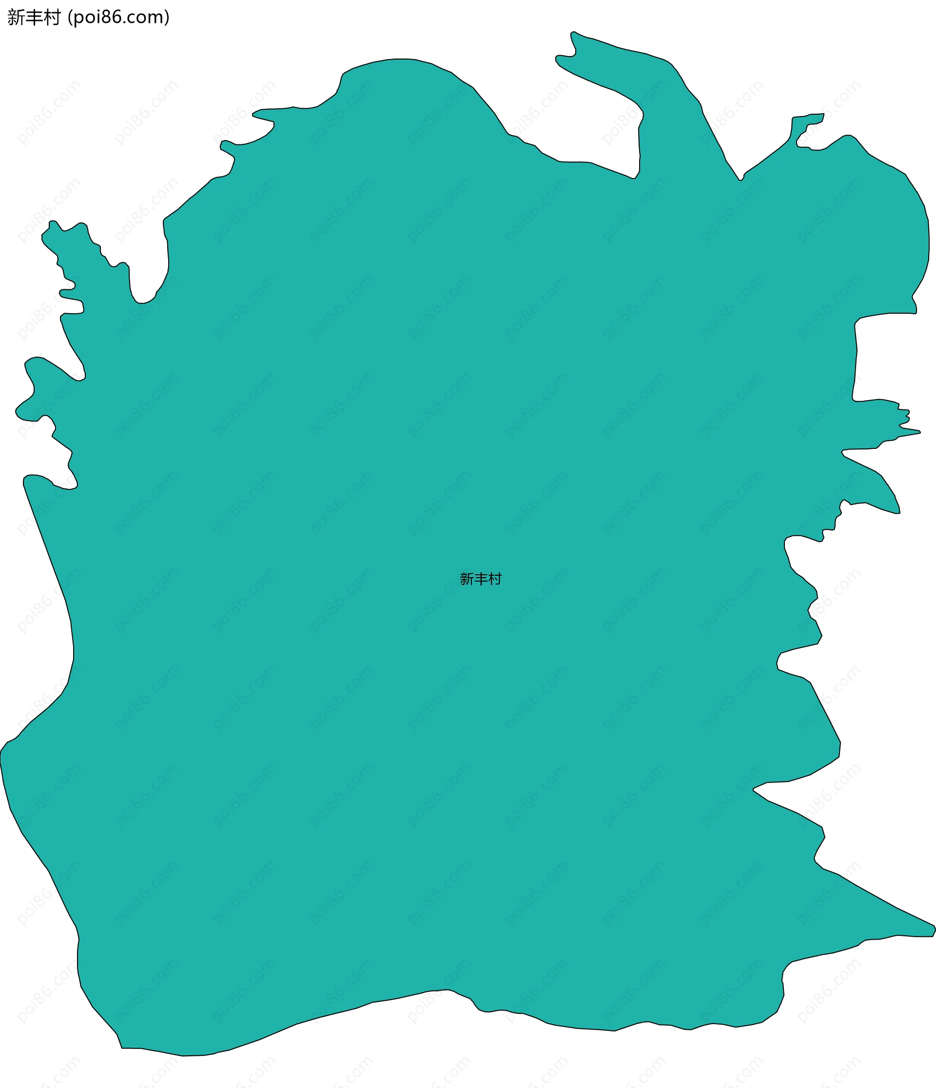 新丰村边界地图