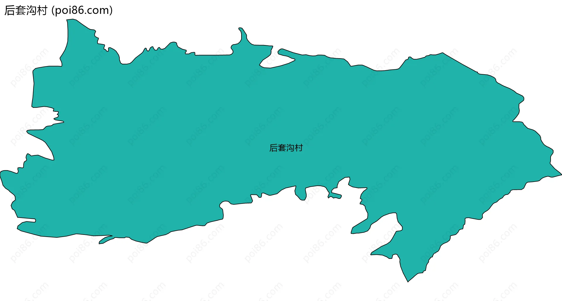 后套沟村边界地图