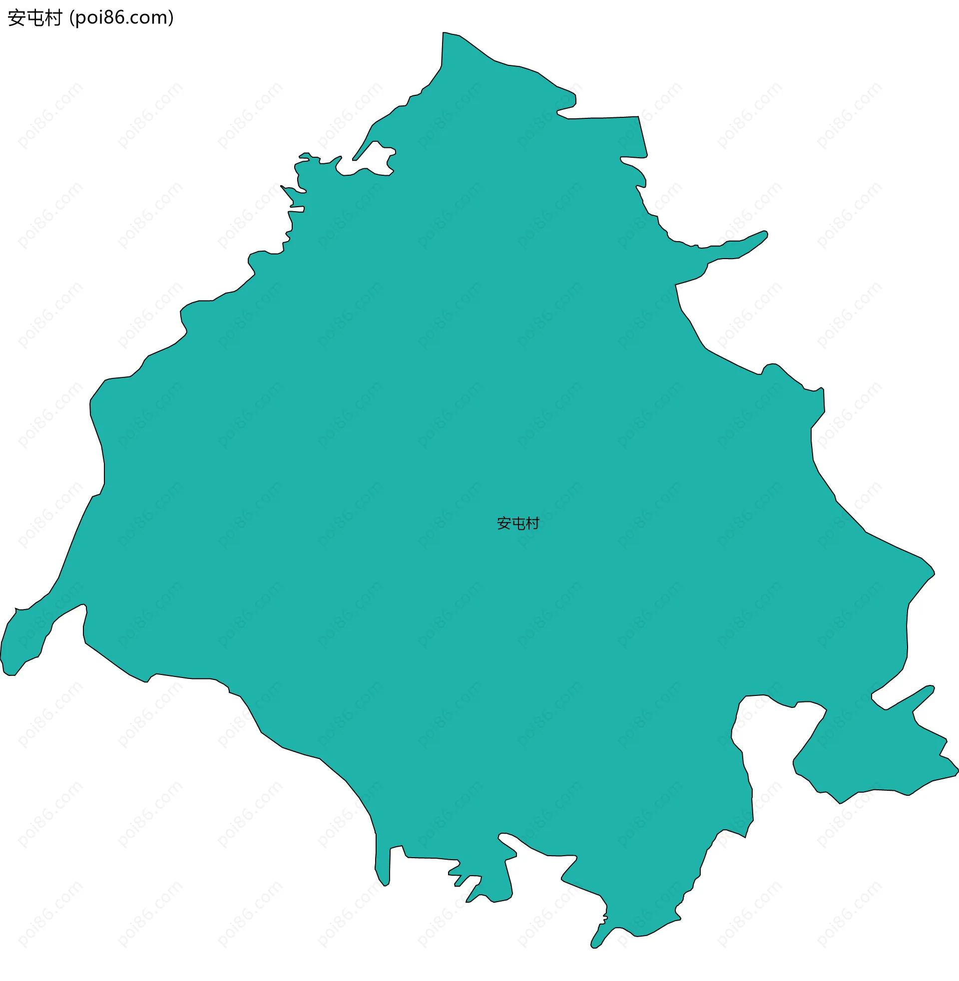 安屯村边界地图