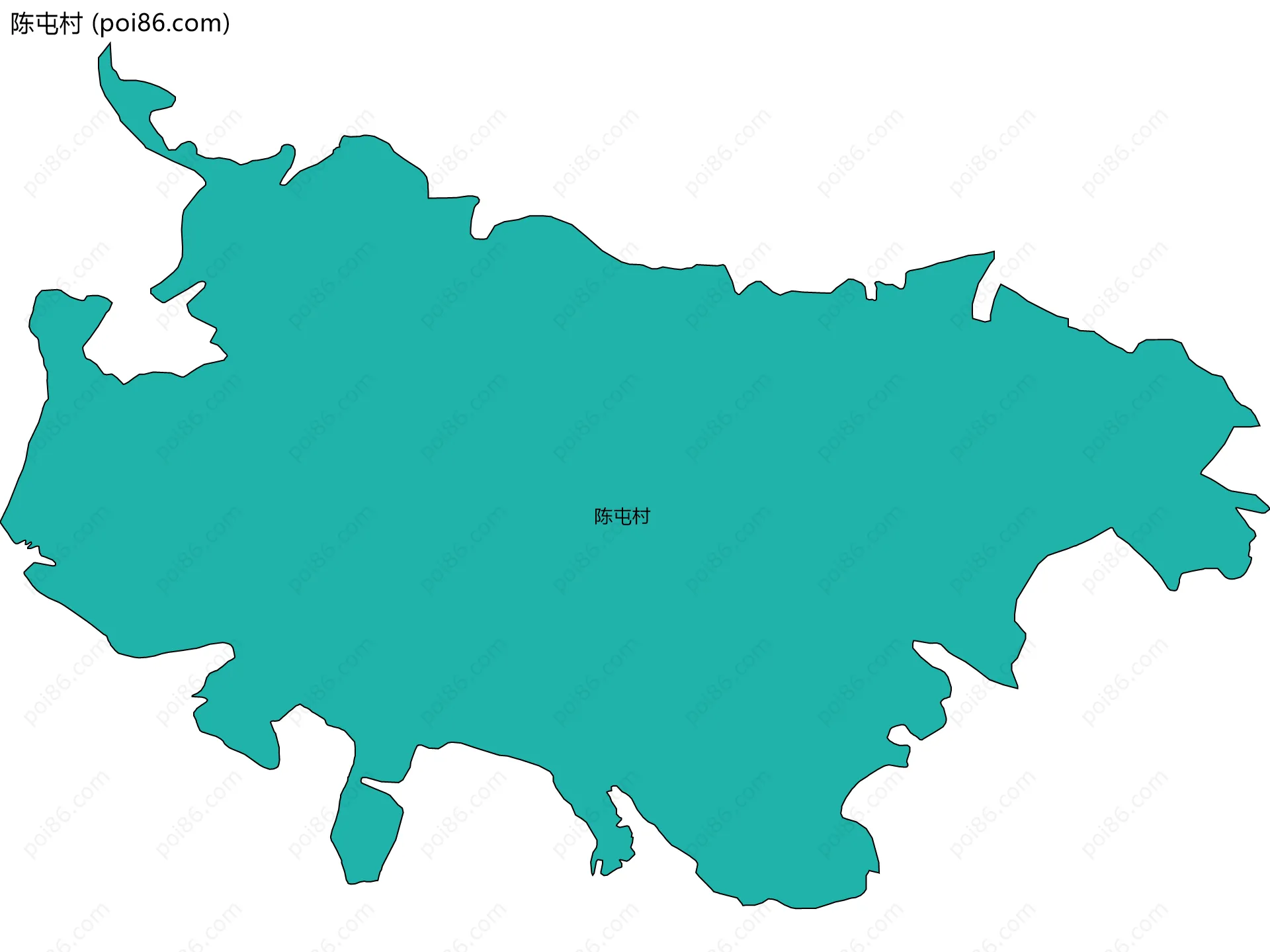 陈屯村边界地图