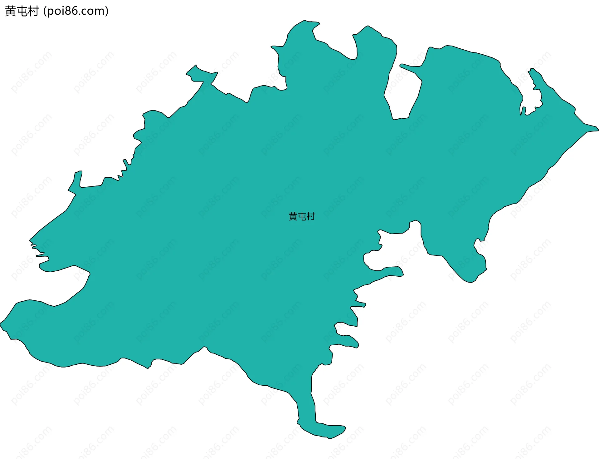 黄屯村边界地图