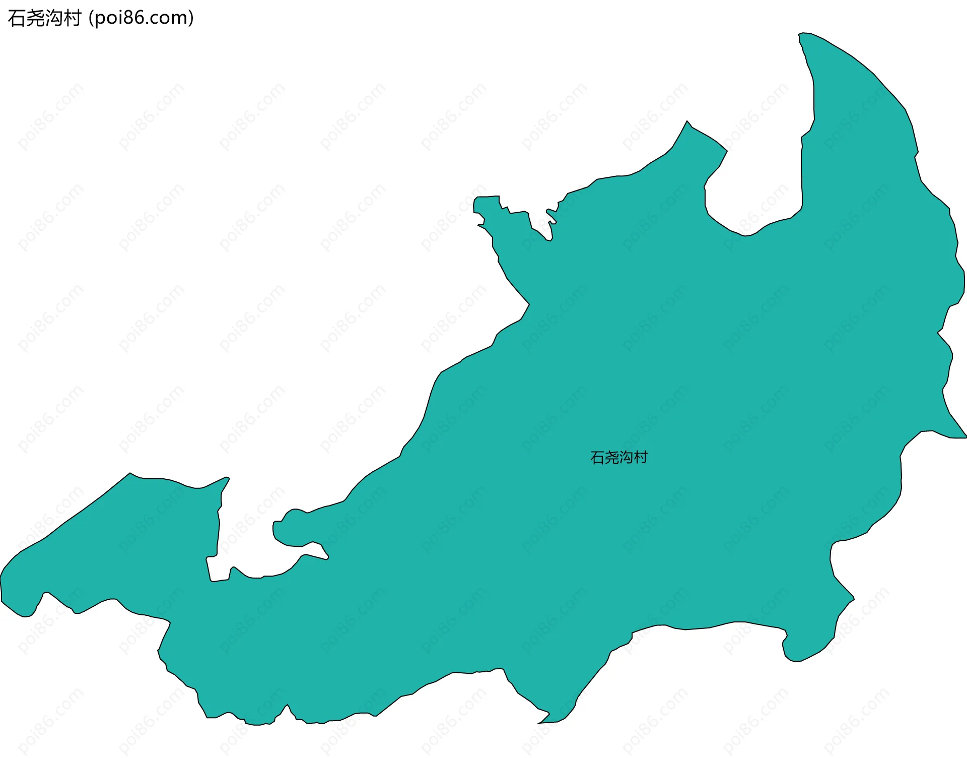 石尧沟村边界地图