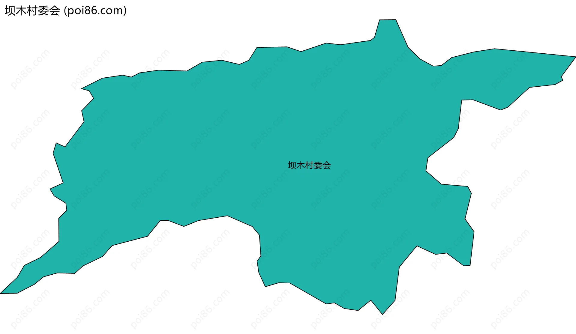 坝木村委会边界地图