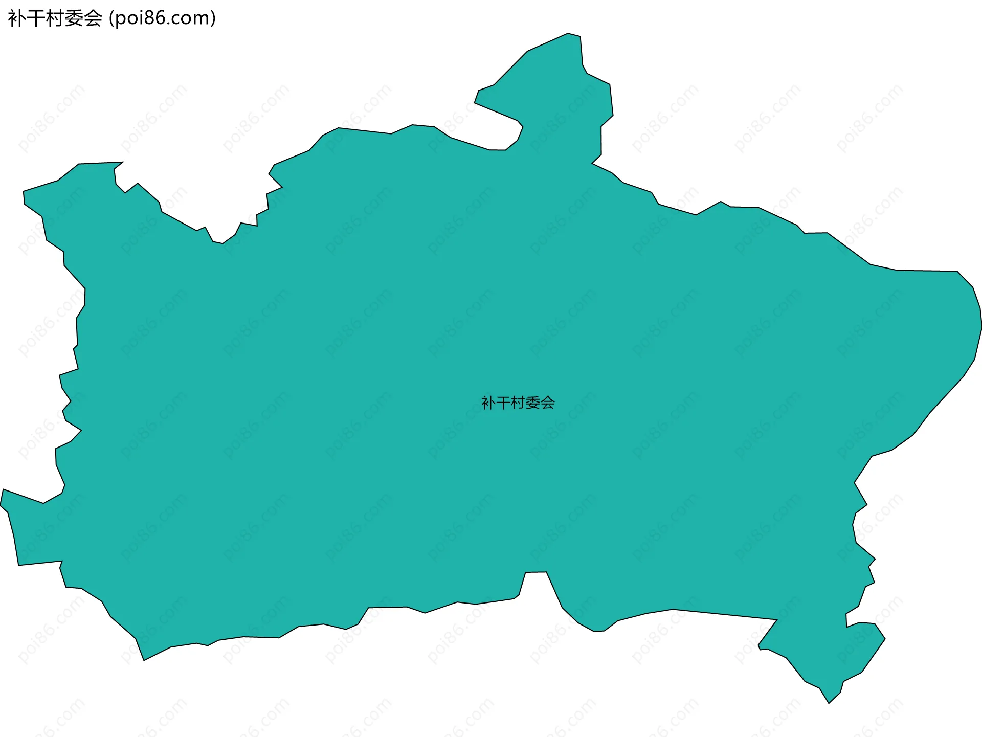 补干村委会边界地图