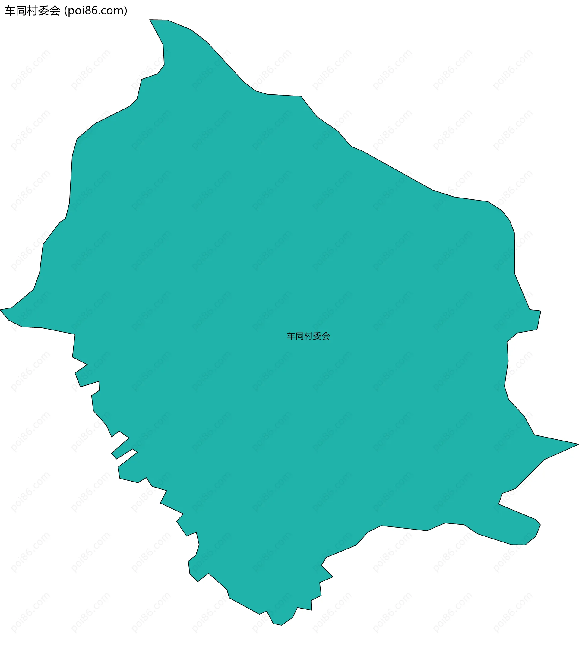 车同村委会边界地图