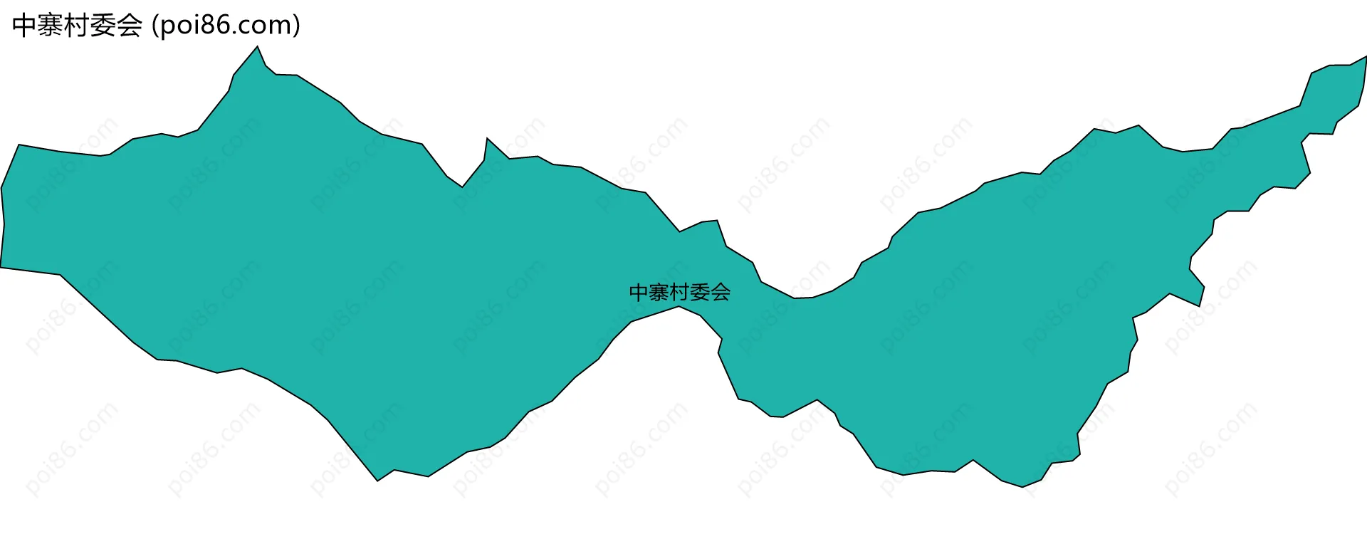 中寨村委会边界地图