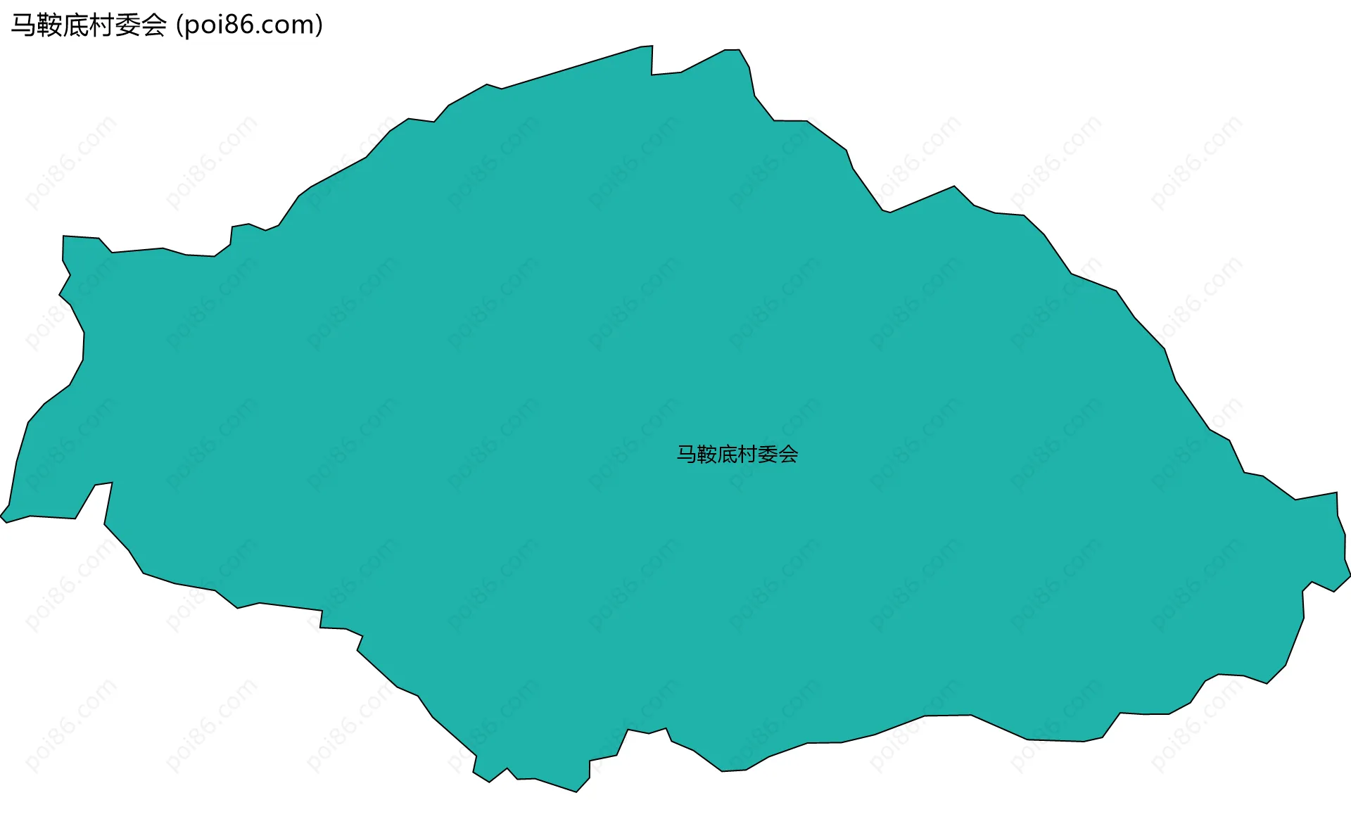 马鞍底村委会边界地图