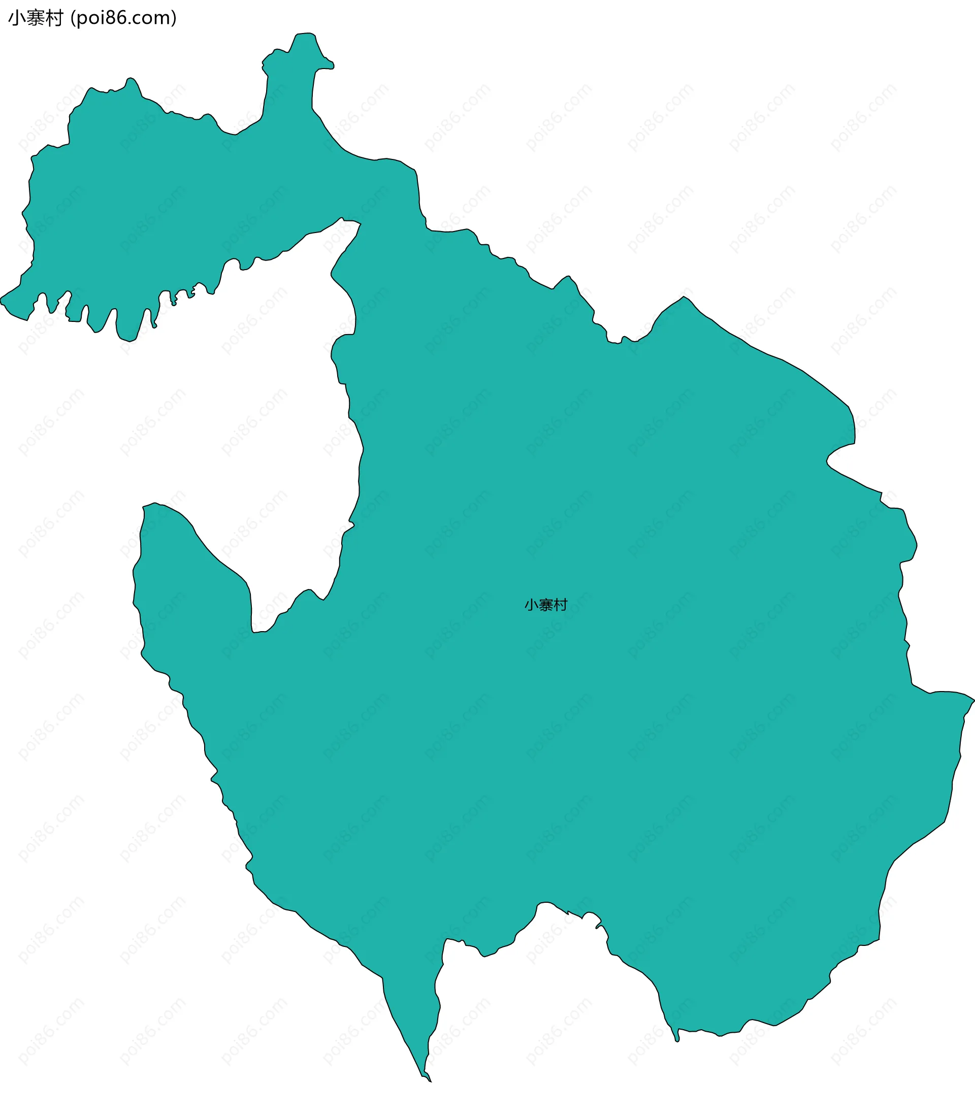 小寨村边界地图