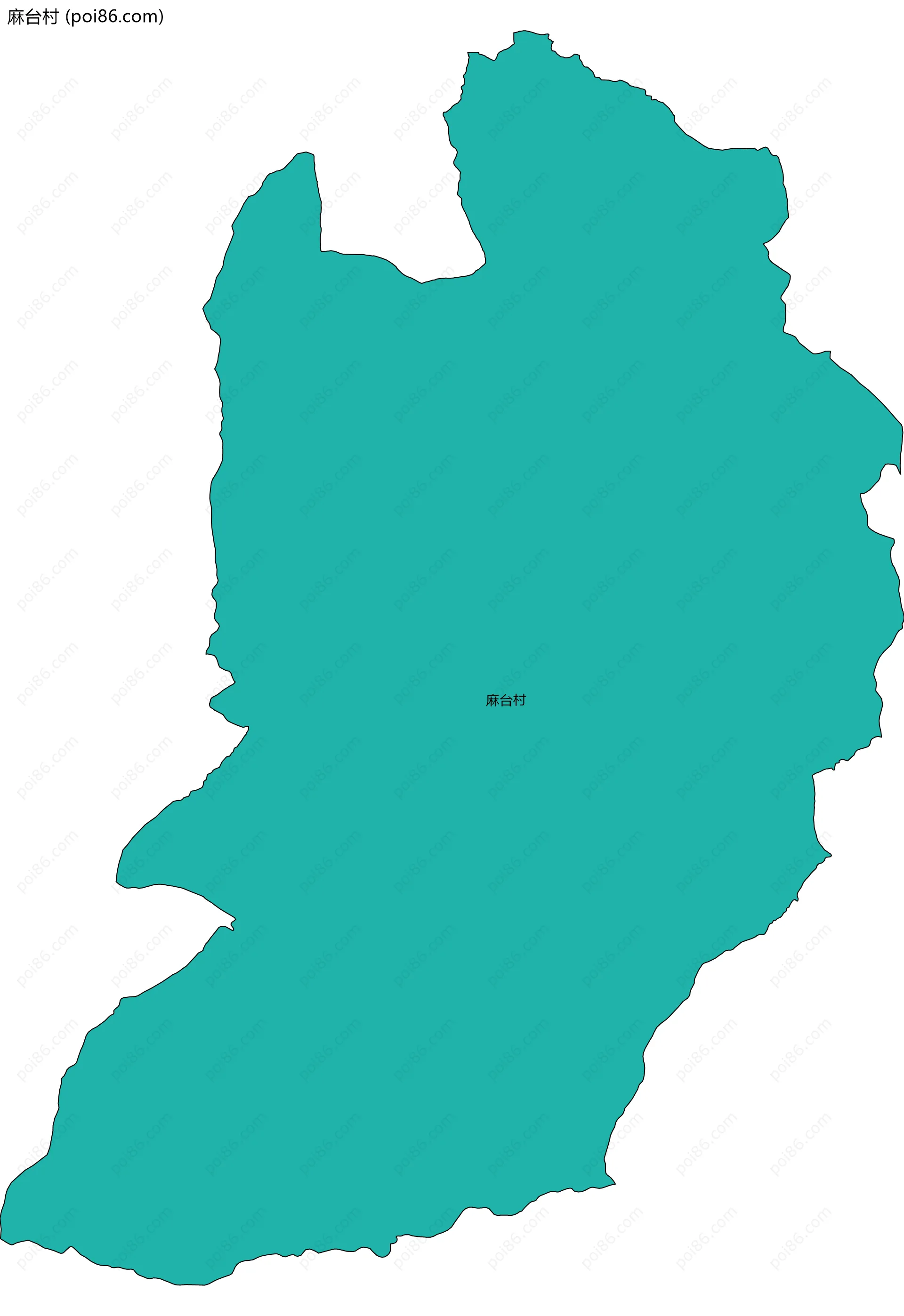 麻台村边界地图
